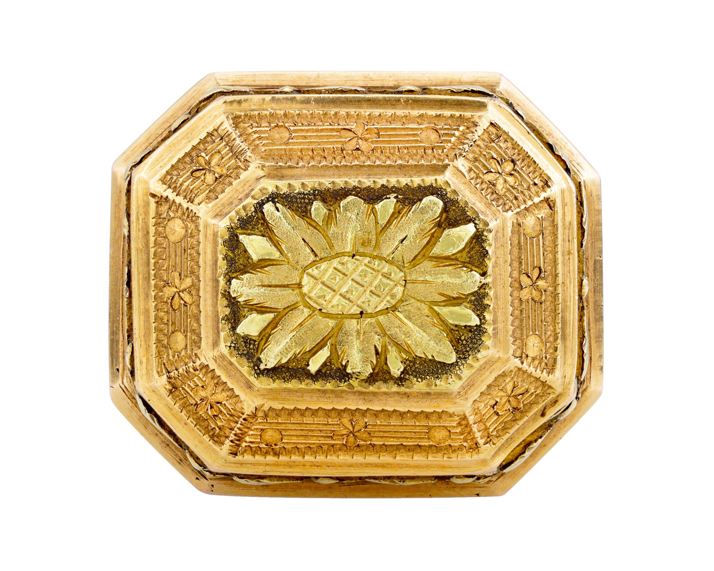Louis XVI Etui en or français du XVIIIe siècle en vente