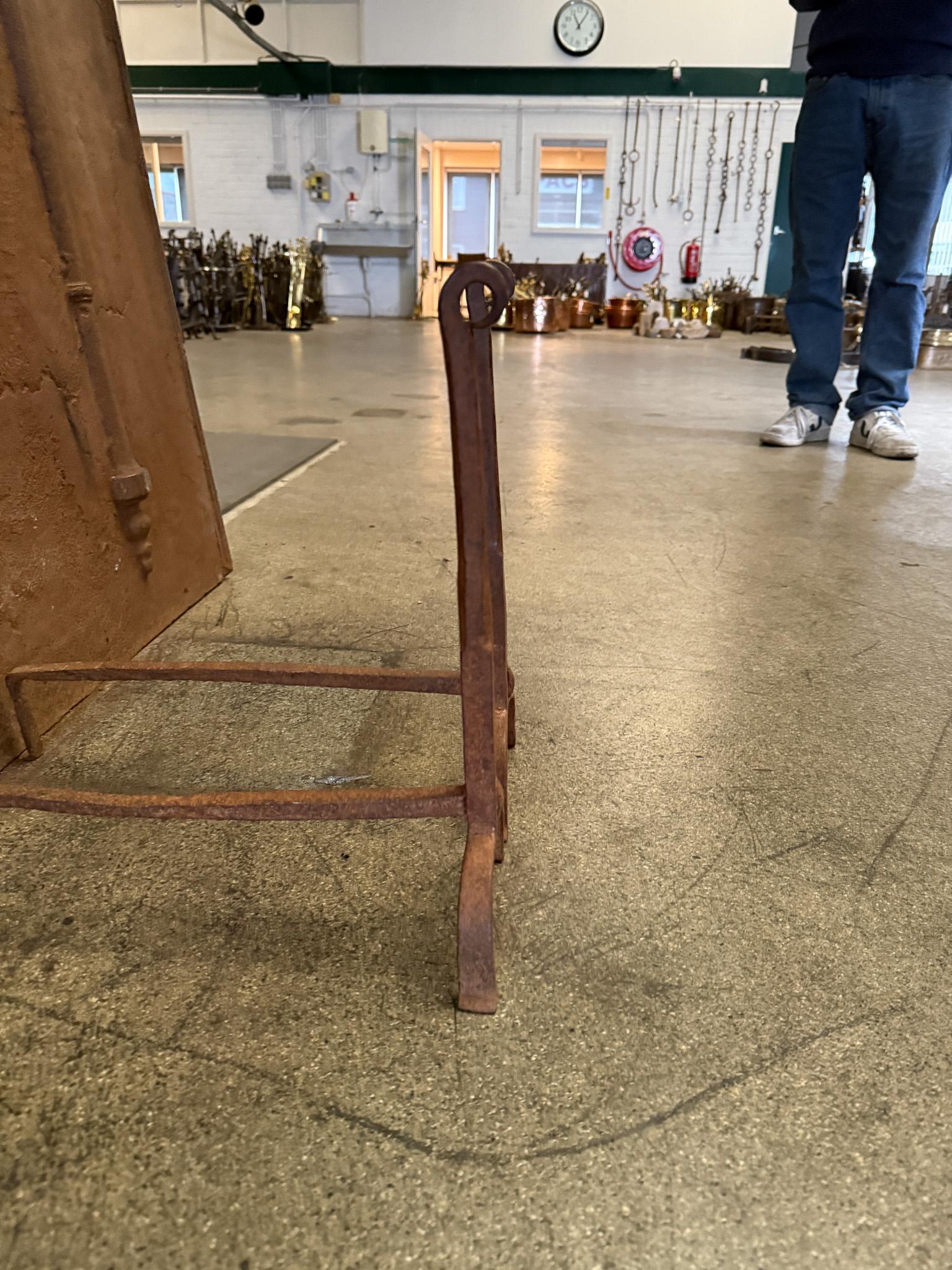 18th Century French Gothic Style Andirons or Firedogs For Sale 14