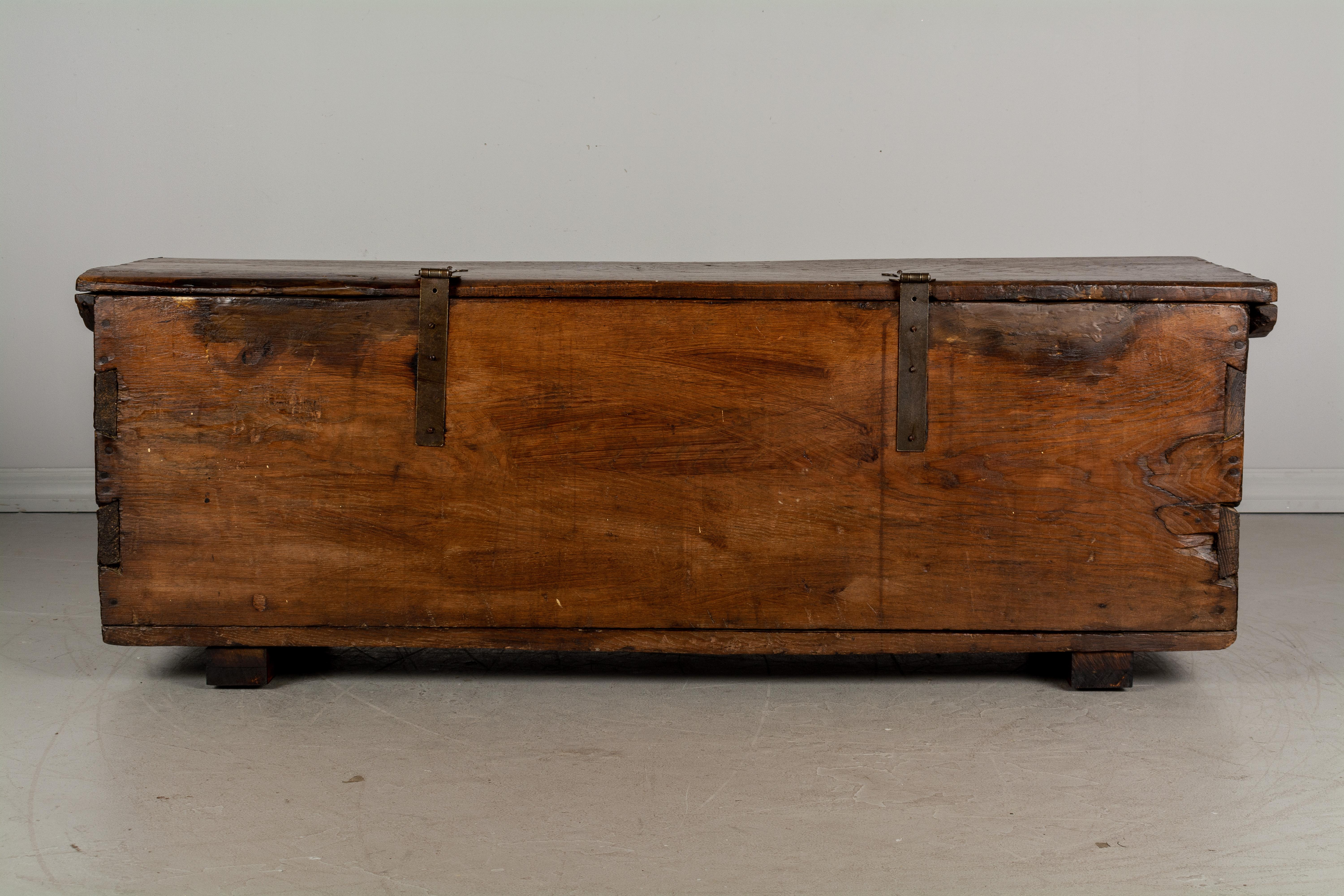 18th Century French Gothic Style Blanket Chest or Bench 1