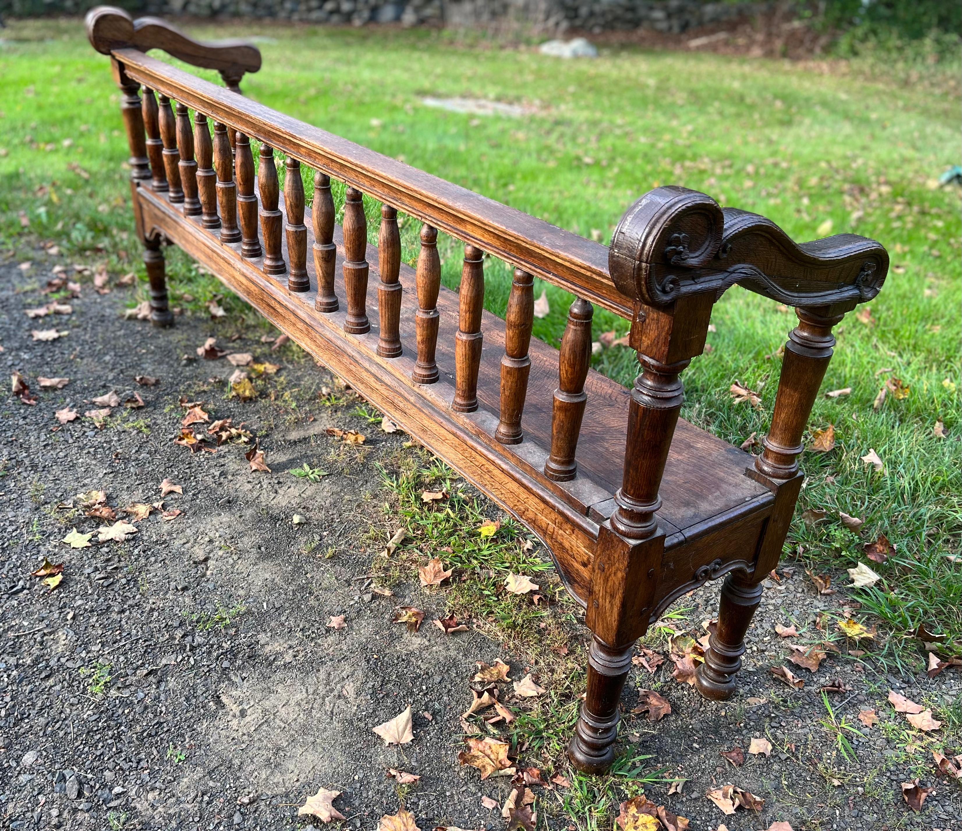 18th Century French Hall Bench 4