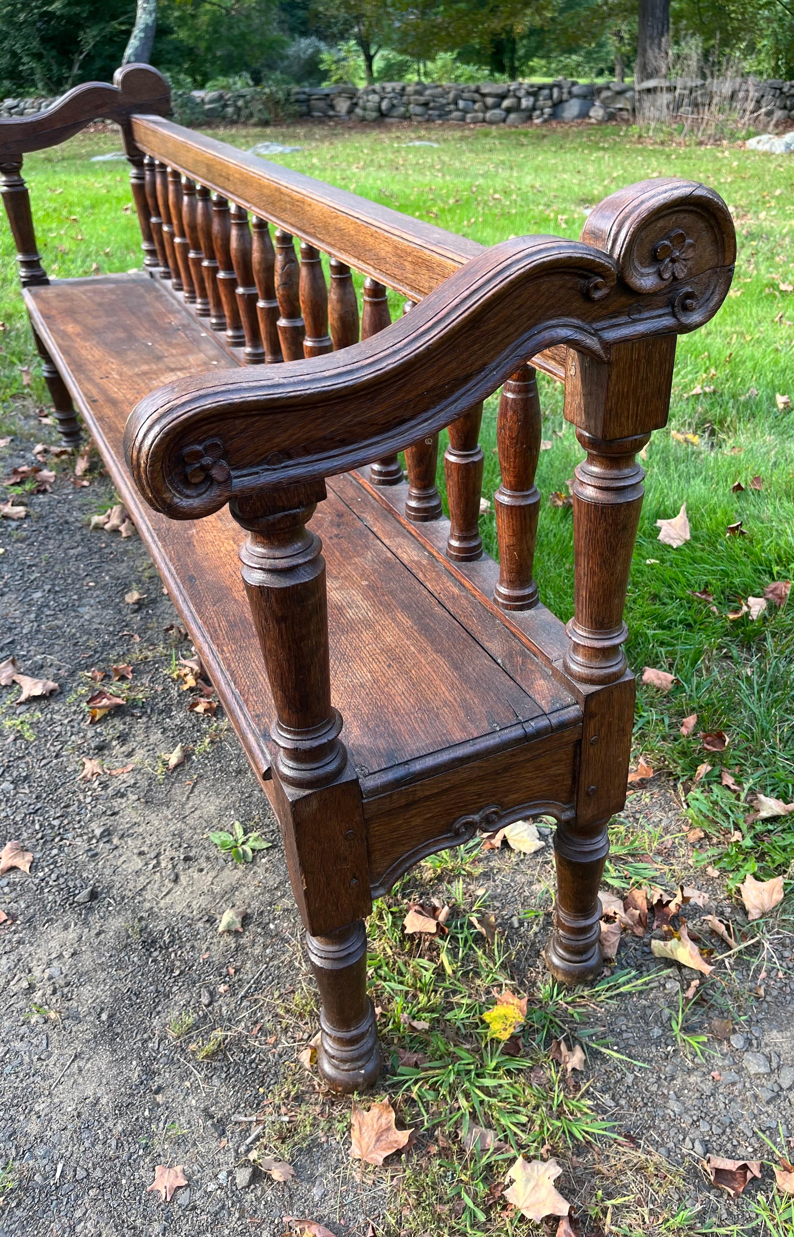 18th Century French Hall Bench In Good Condition In Doylestown, PA