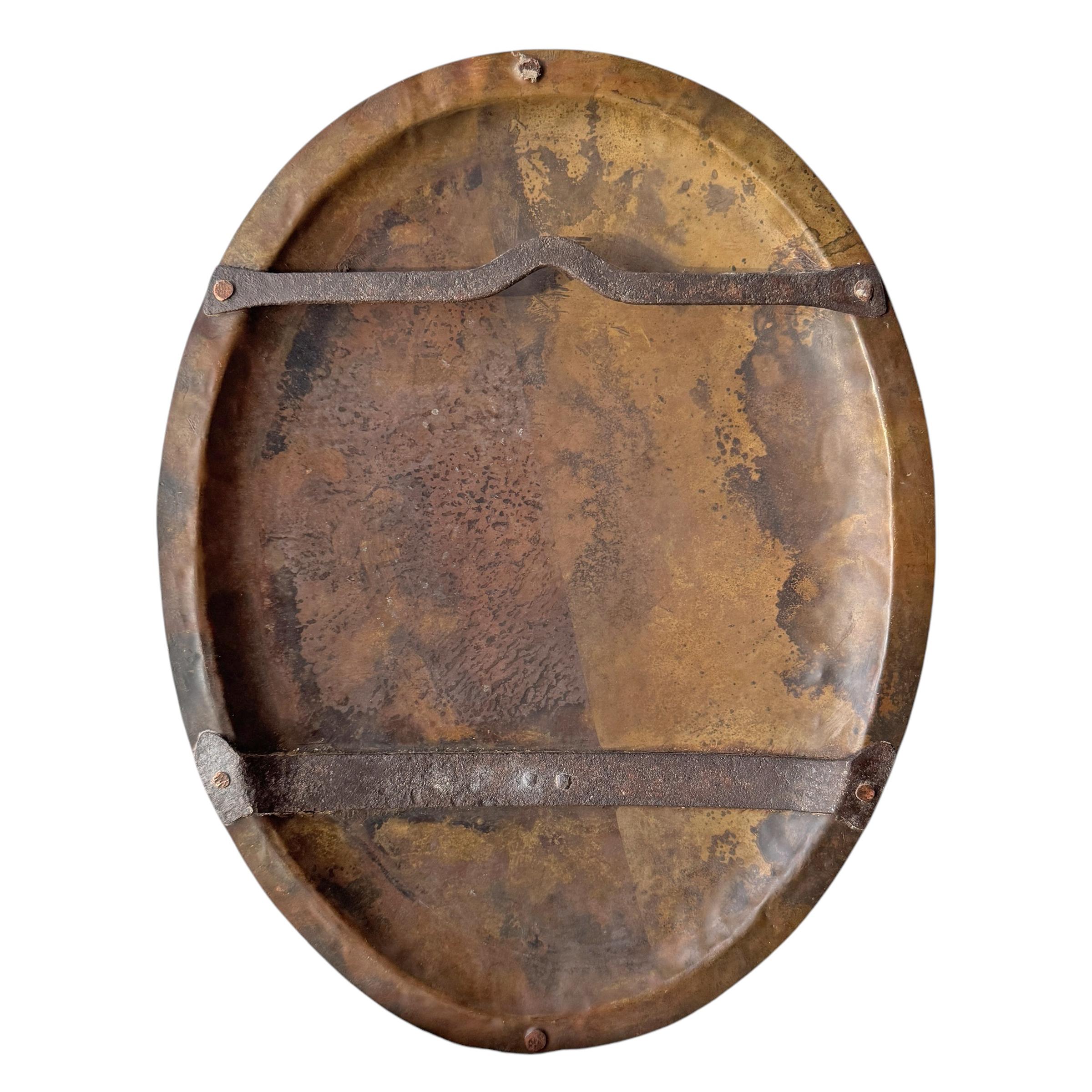 18th Century French Hammered Brass Sconces 8