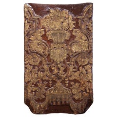 18th Century French Hand Carved Wood Stamp Stencil Block