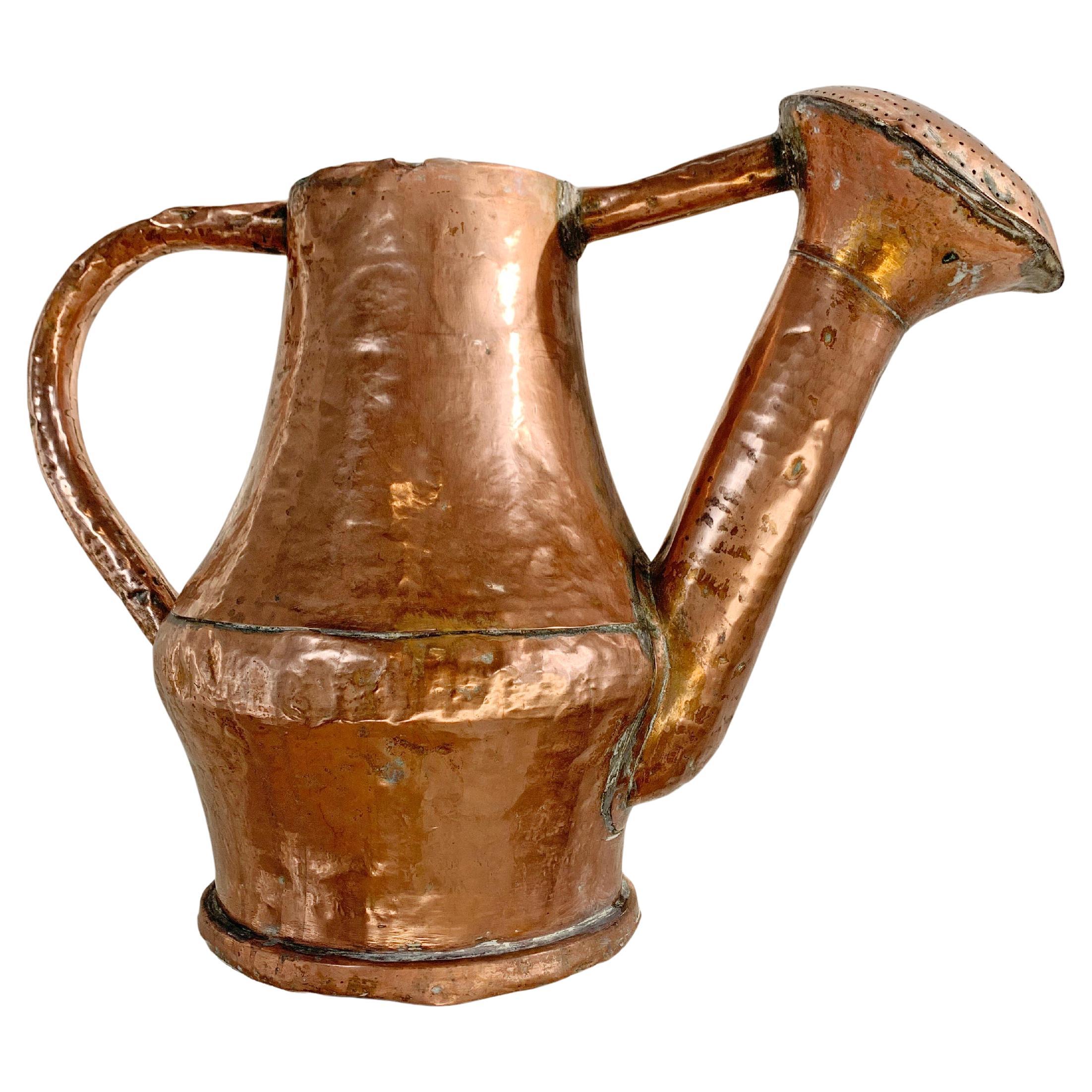 18th Century French Hand Crafted Copper Watering Can