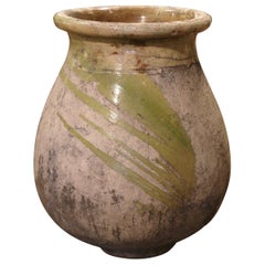 18. Jahrhundert, Französisch, handgefertigtes Terrakotta-Olivenglas aus Biot Provence