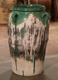 18th Century French Hand Crafted Terracotta Olive Jar from Provence
