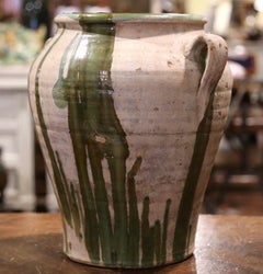 18th Century French Hand Crafted Terracotta Olive Jar from Provence