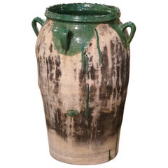 18th Century French Hand Crafted Terracotta Olive Jar from Provence