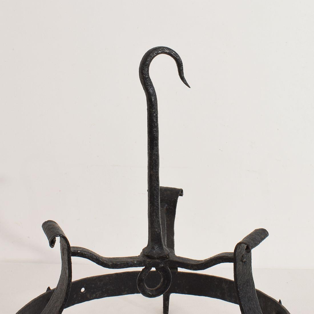 18th Century French Hand Forged Iron Game Rack 2