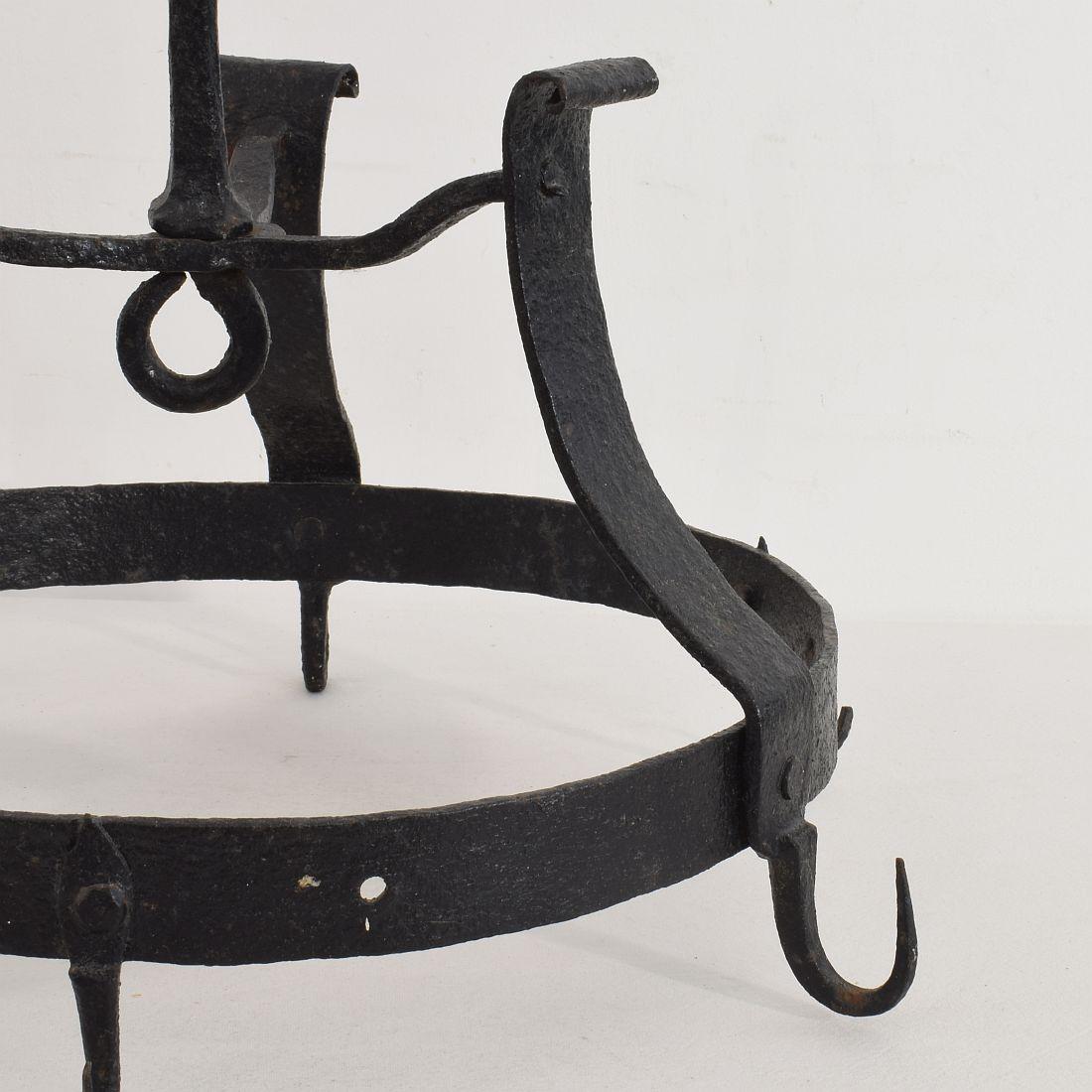 18th Century French Hand Forged Iron Game Rack 3