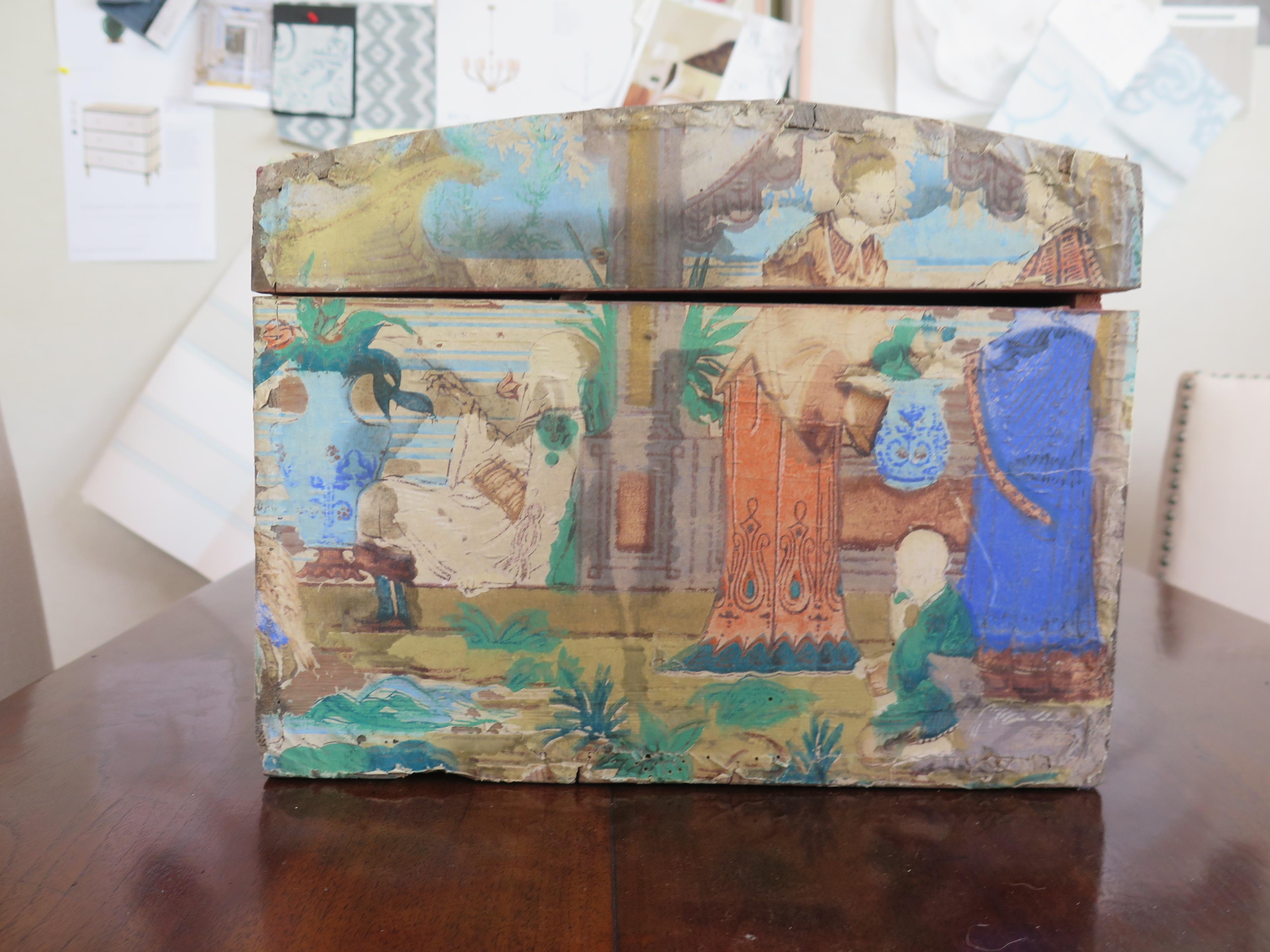 18th Century French Hand-Painted Wedding Box 1