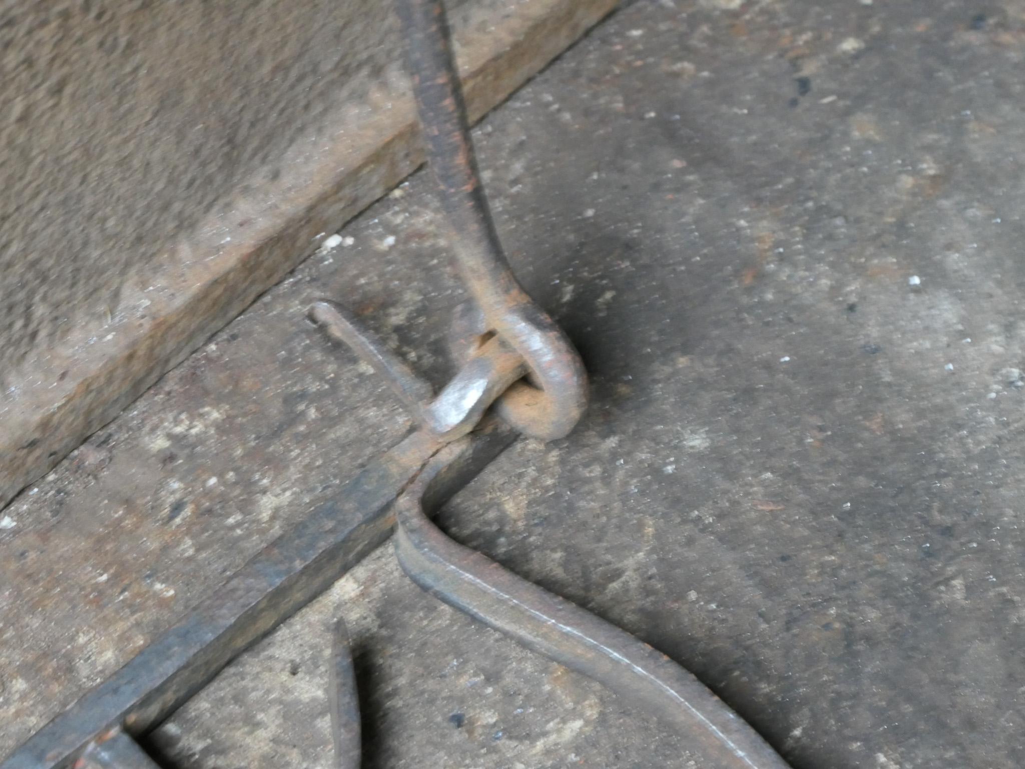 Wrought Iron 18th Century French Hanging Trivet For Sale