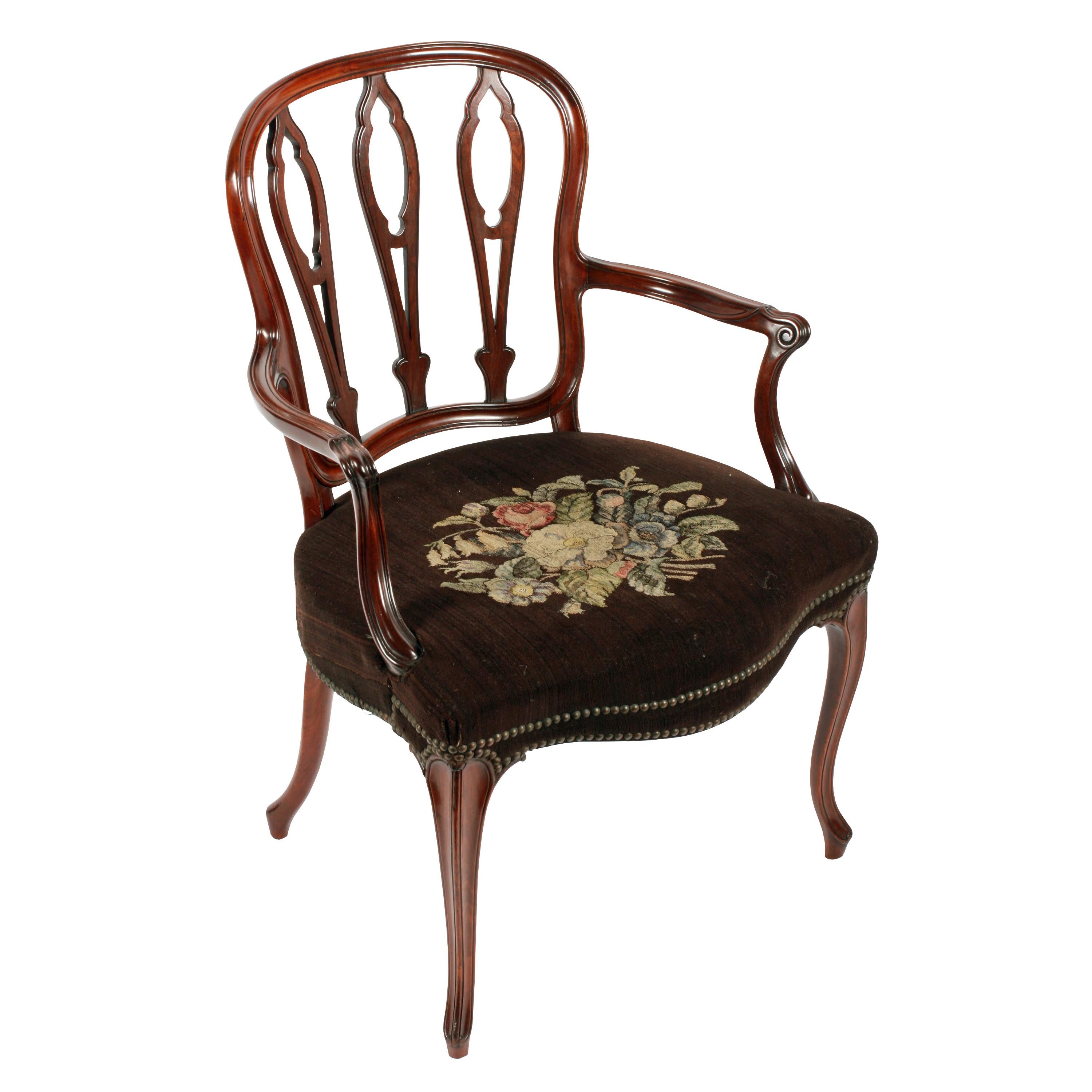 18th Century French Hepplewhite Armchair