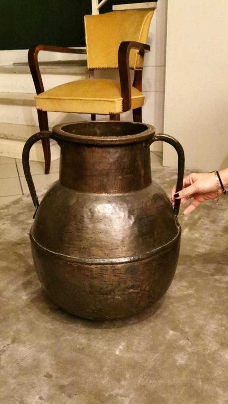 Grand récipient à eau en cuivre français du 18e siècle en vente 9