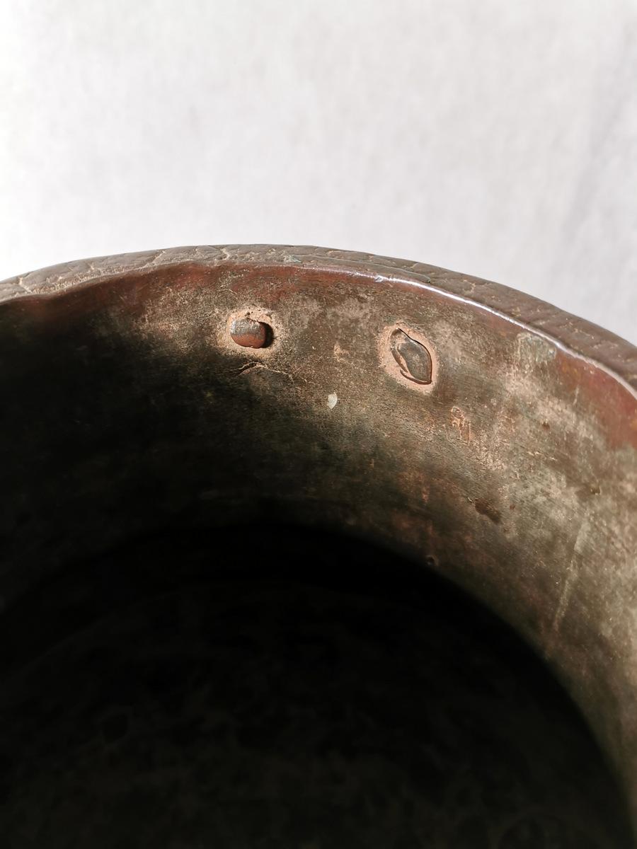 Hammered 18th Century French Huge Copper Water Container For Sale