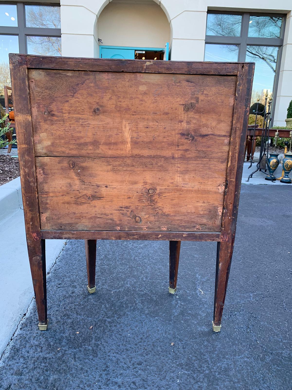 18th Century French Inlaid Demilune Cabinet 15