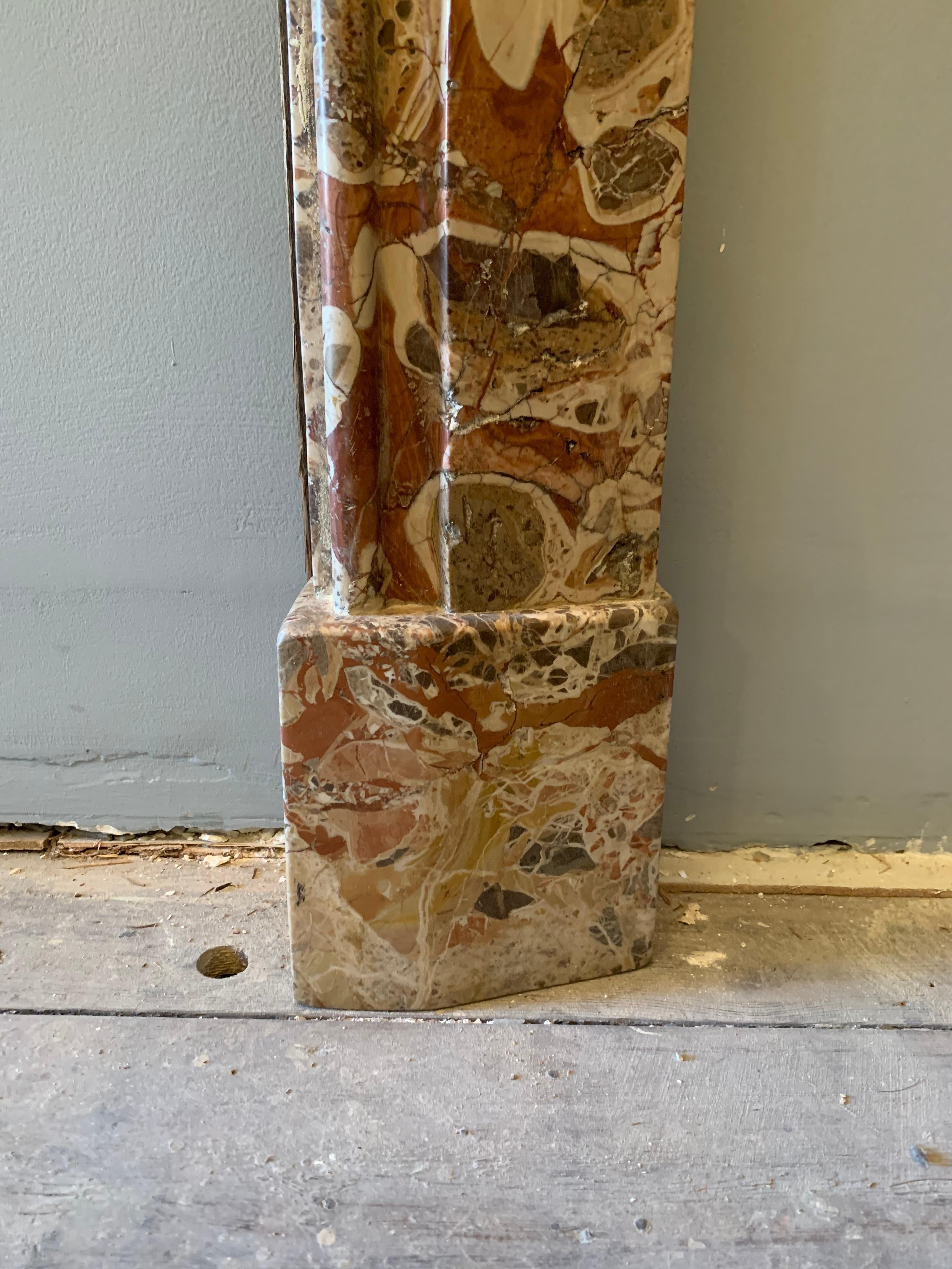 18th Century French Jasper Marble Chimneypiece For Sale 1