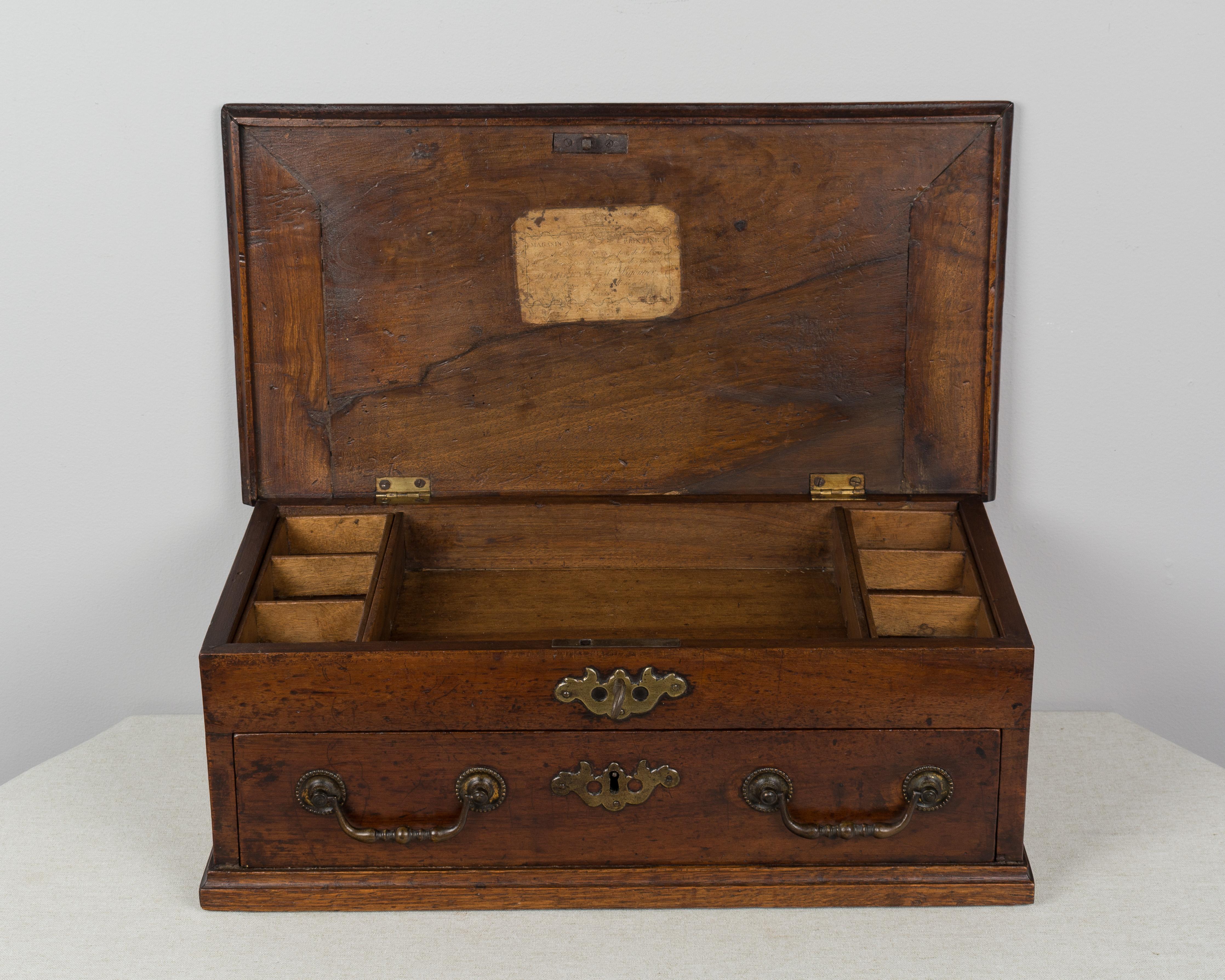 18th Century French Jewelry Walnut Box 3