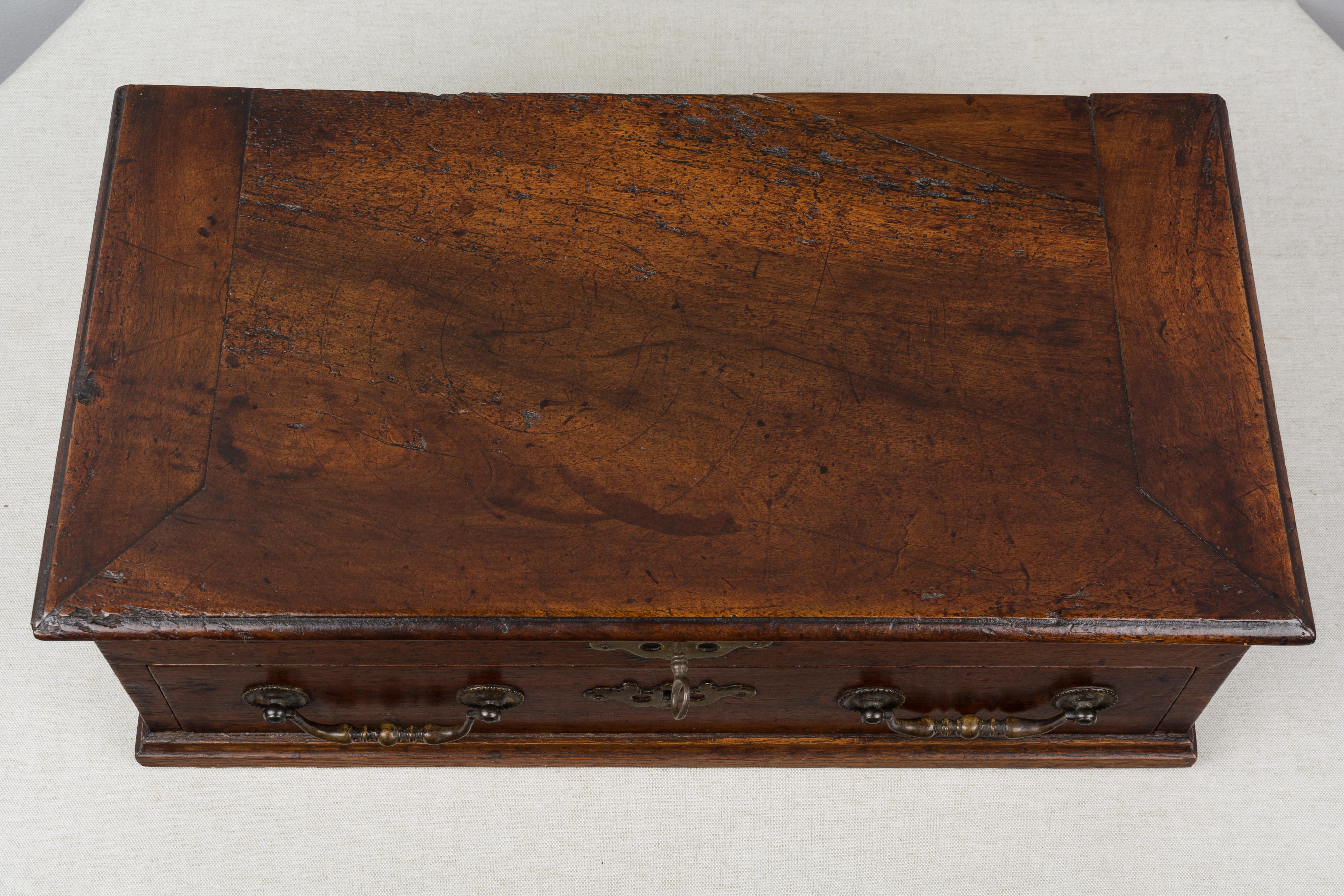 18th Century French Jewelry Walnut Box 5