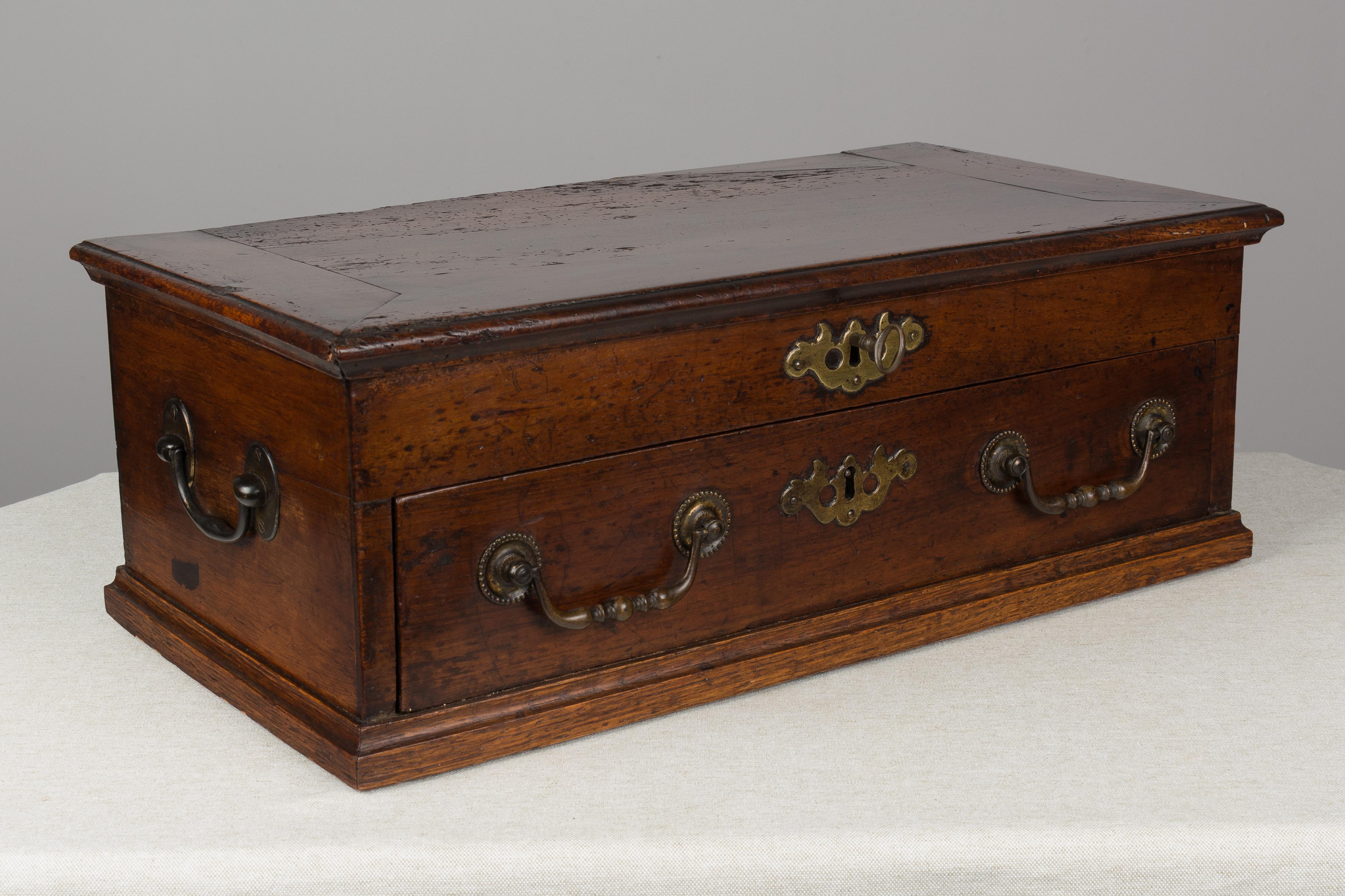 18th Century and Earlier 18th Century French Jewelry Walnut Box