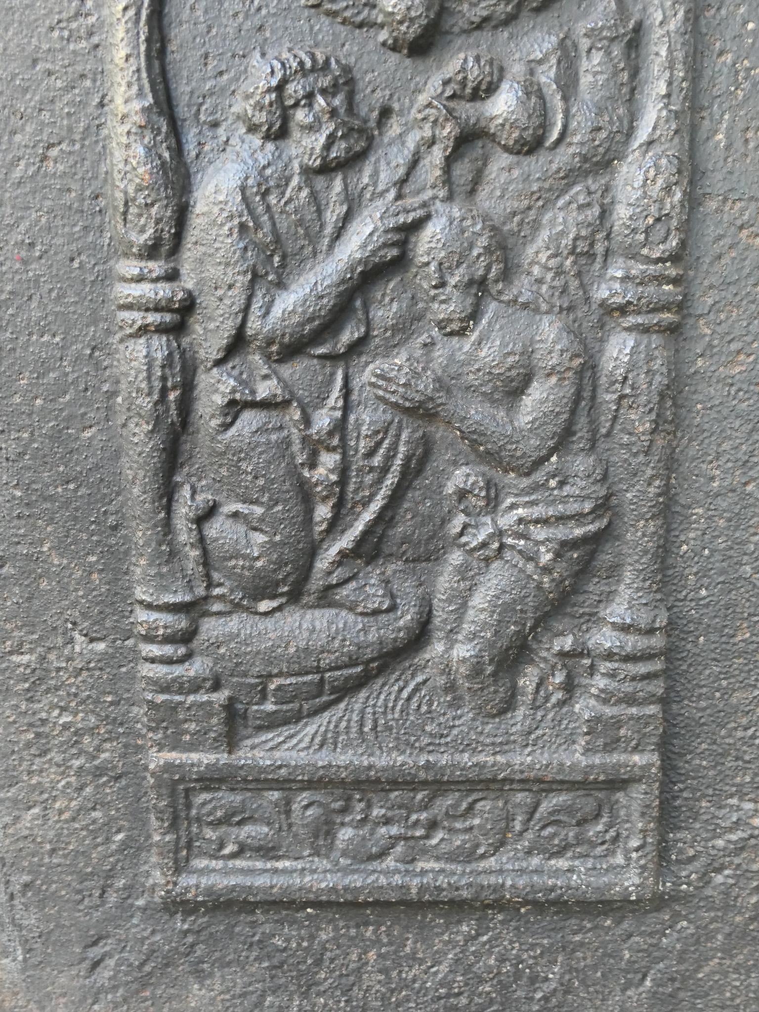 18th Century French 'John the Baptist' Fireback For Sale 3