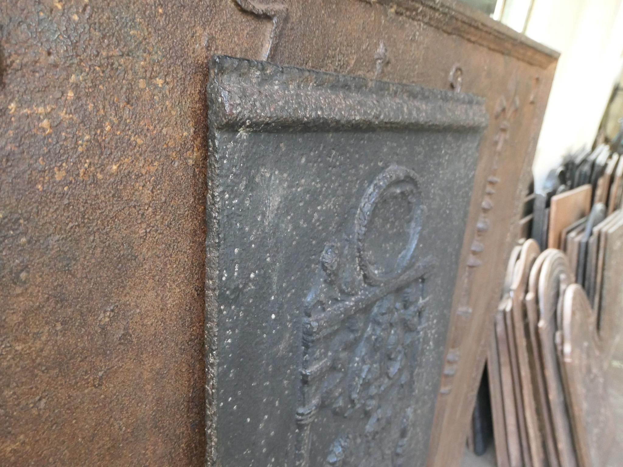 18th Century French 'John the Baptist' Fireback For Sale 4