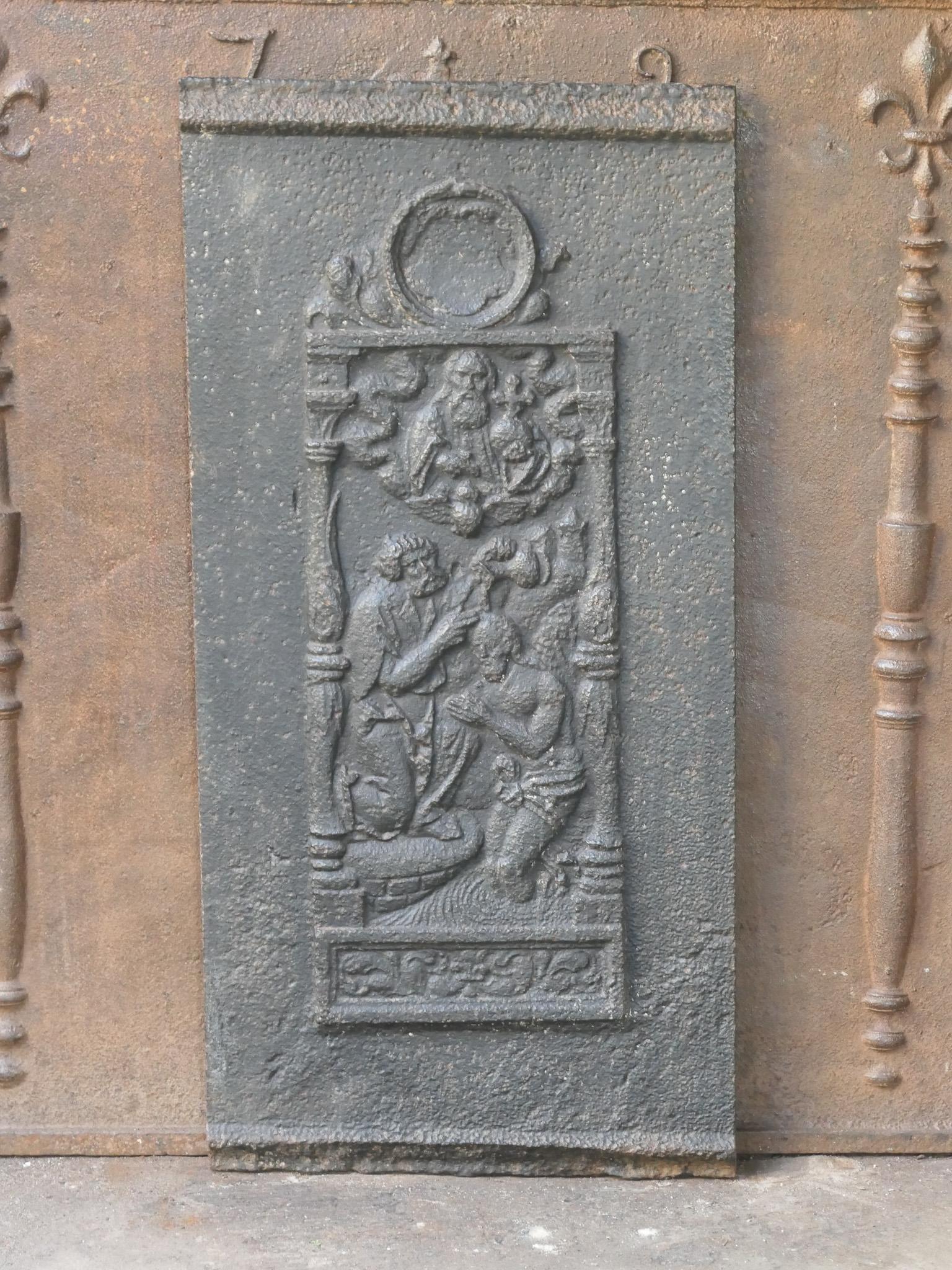 Louis XV 18th Century French 'John the Baptist' Fireback For Sale