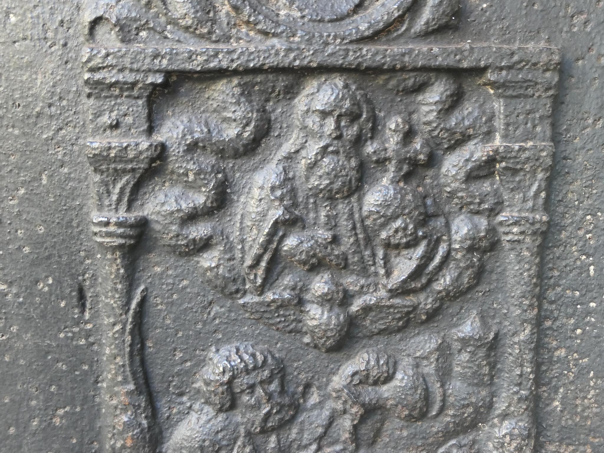 18th Century French 'John the Baptist' Fireback For Sale 1