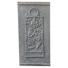 Plaque de cheminée française du 18ème siècle « Jean le Baptiste »