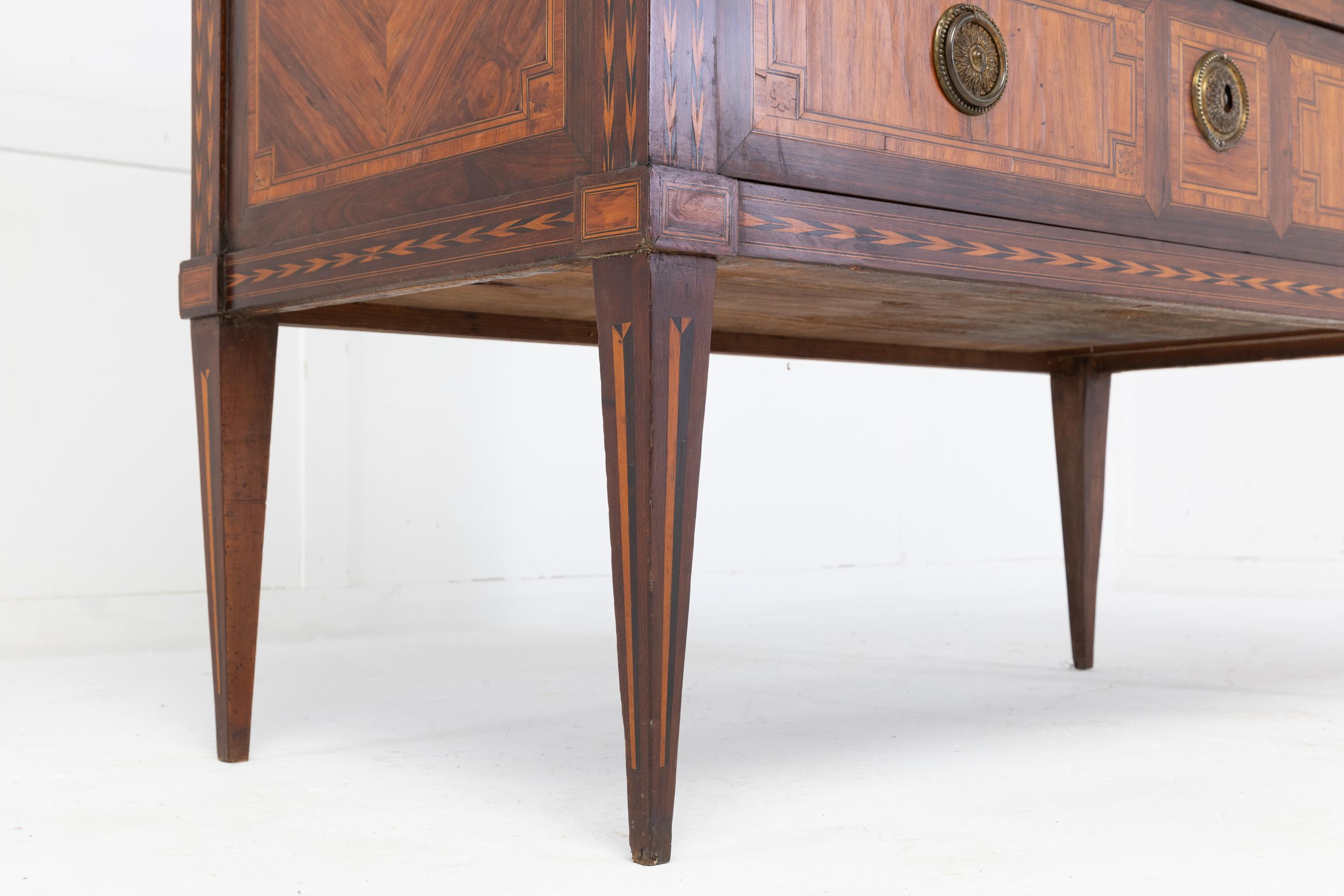 18th Century French Kingwood and Tulip Commode 1