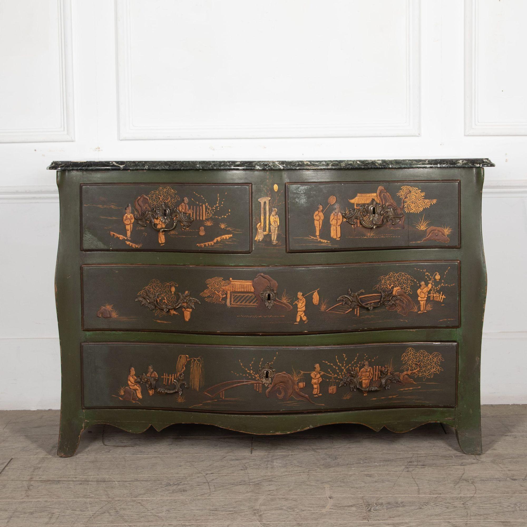 18th Century French Lacquered Commode For Sale 6