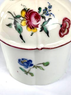 18th Century French Lady's Blush Pot Mennecy Soft Paste Porcelain Hand-Painted