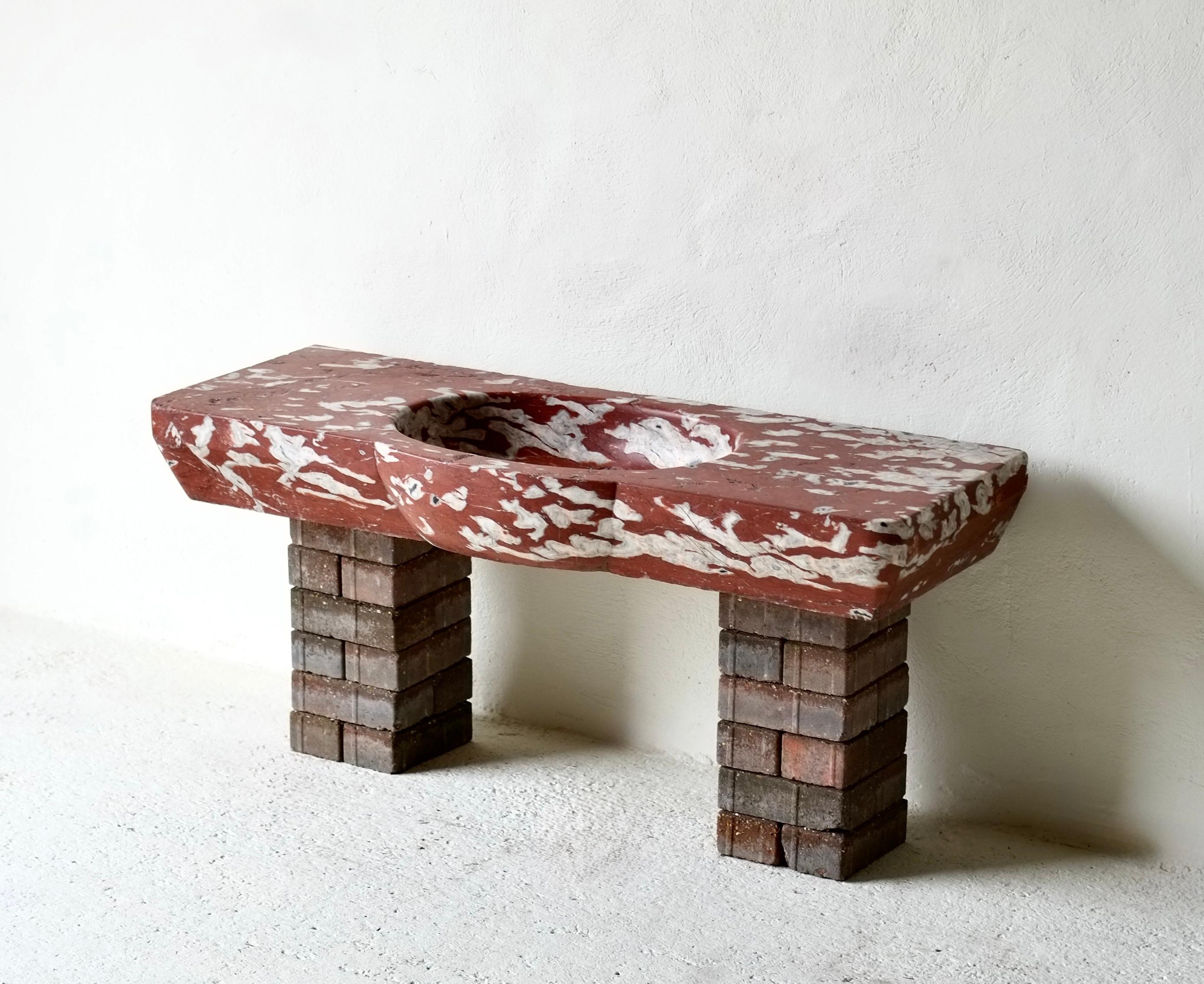 18th Century French Languedoc Marble Sink For Sale 5