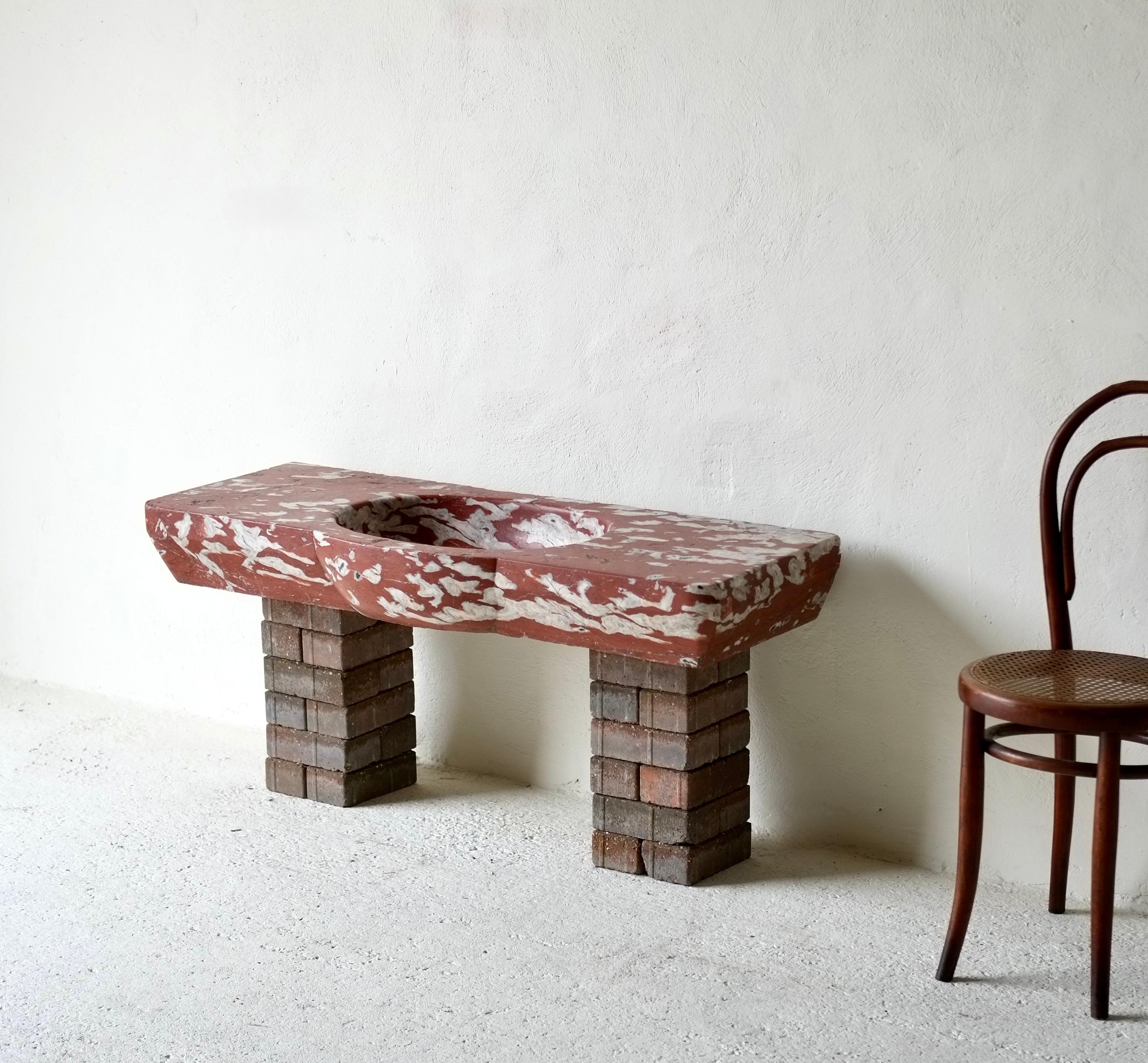 18th Century French Languedoc Marble Sink For Sale 6