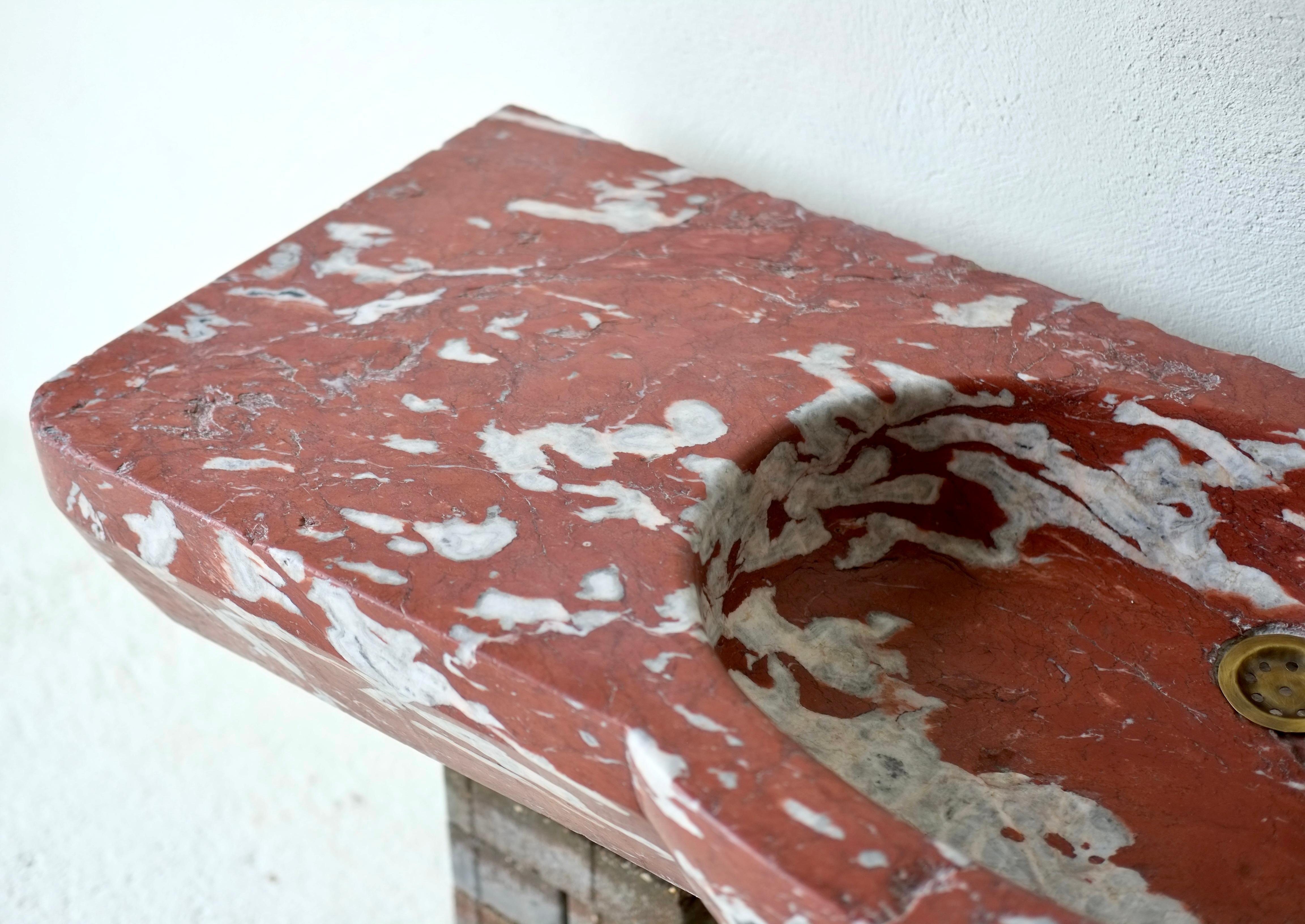18th Century French Languedoc Marble Sink For Sale 8