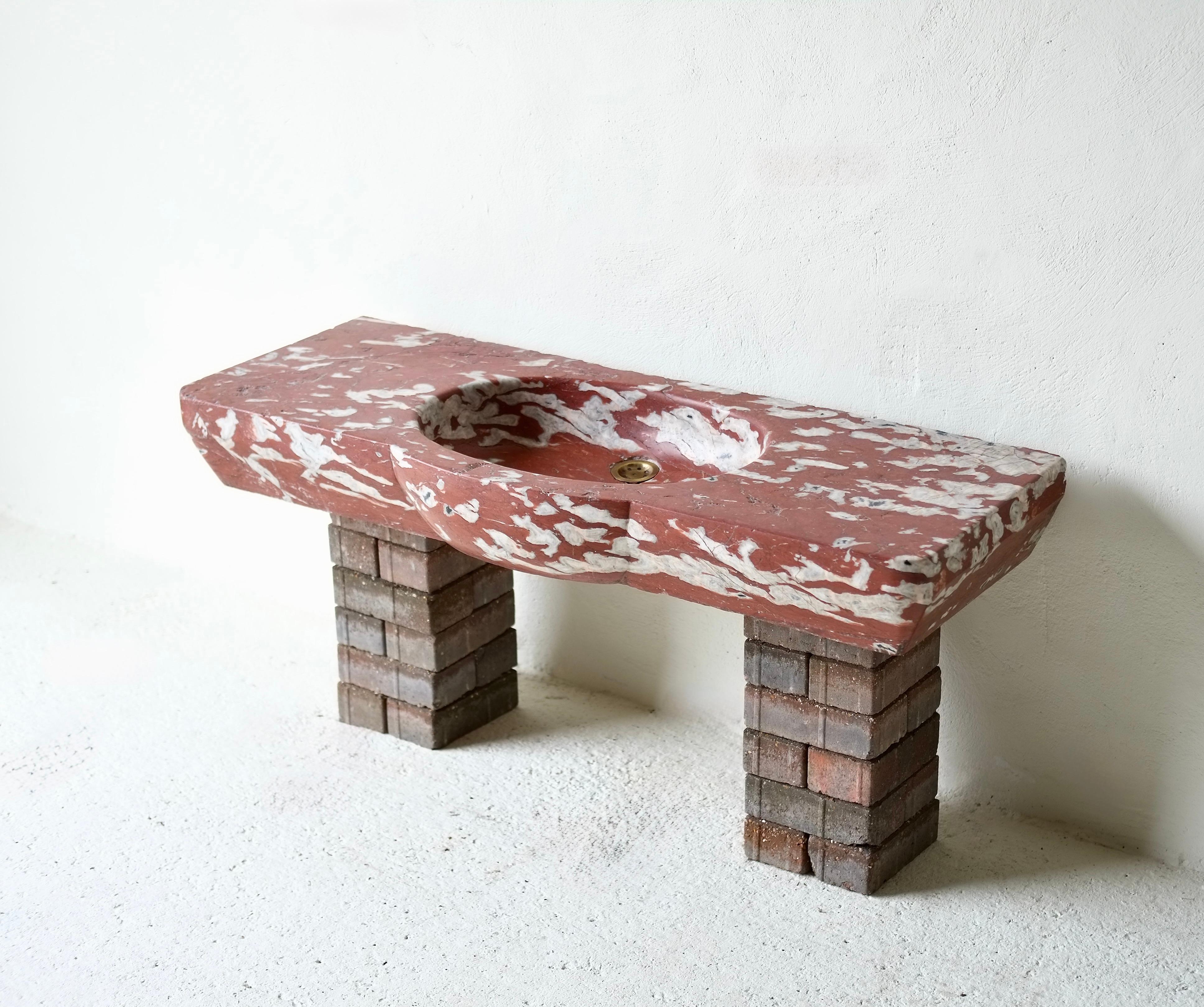 18th Century French Languedoc Marble Sink For Sale 9