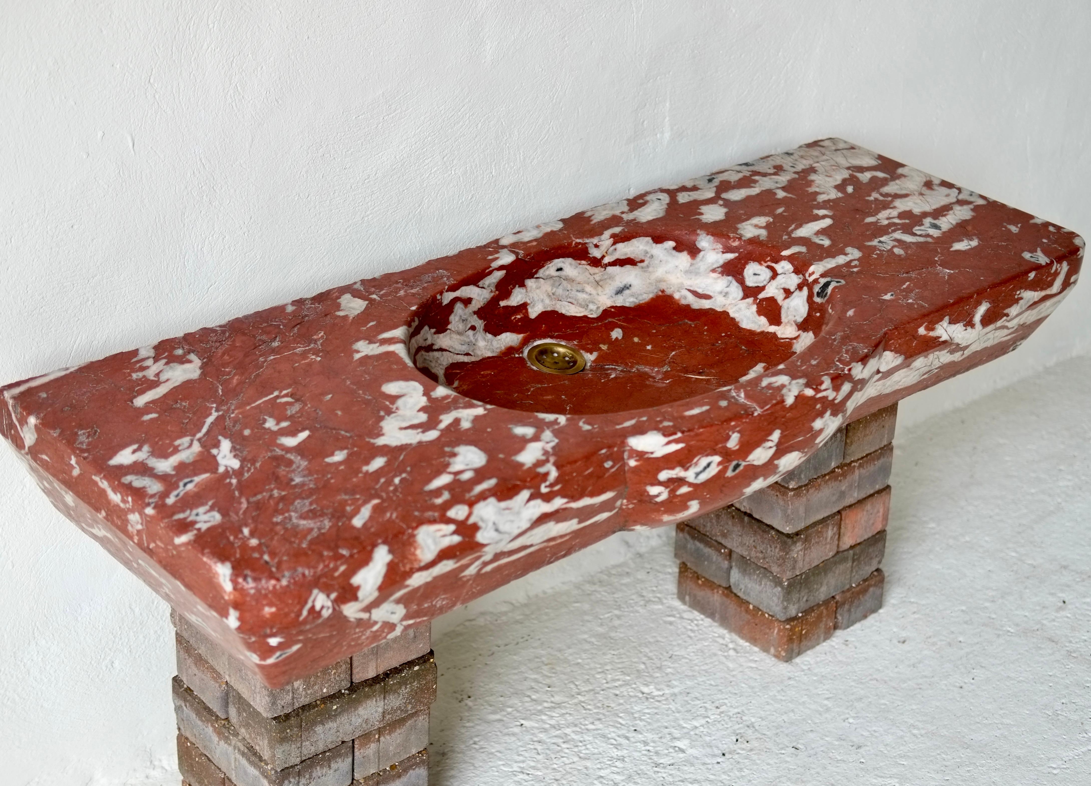 18th Century French Languedoc Marble Sink For Sale 12