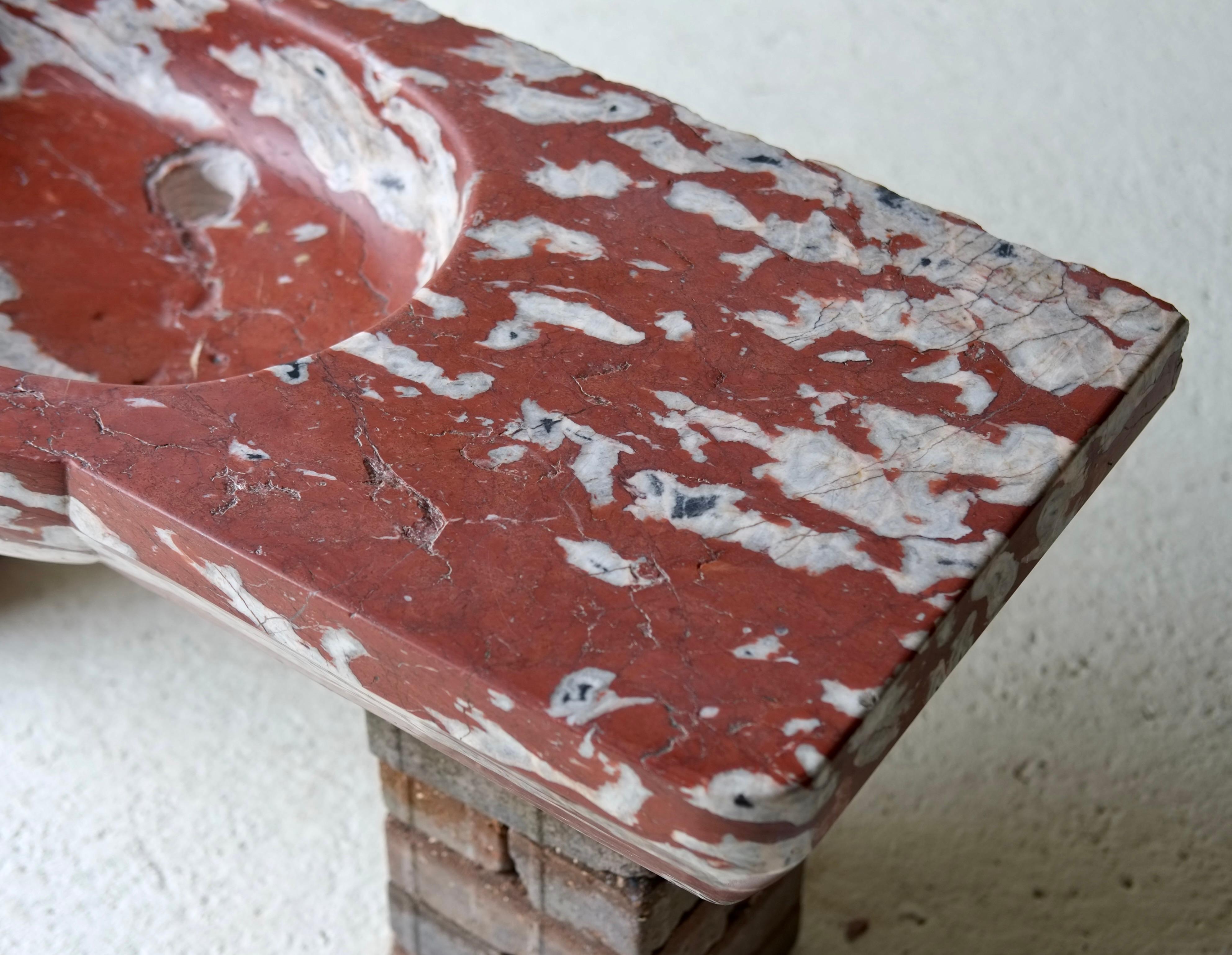 Baroque 18th Century French Languedoc Marble Sink For Sale