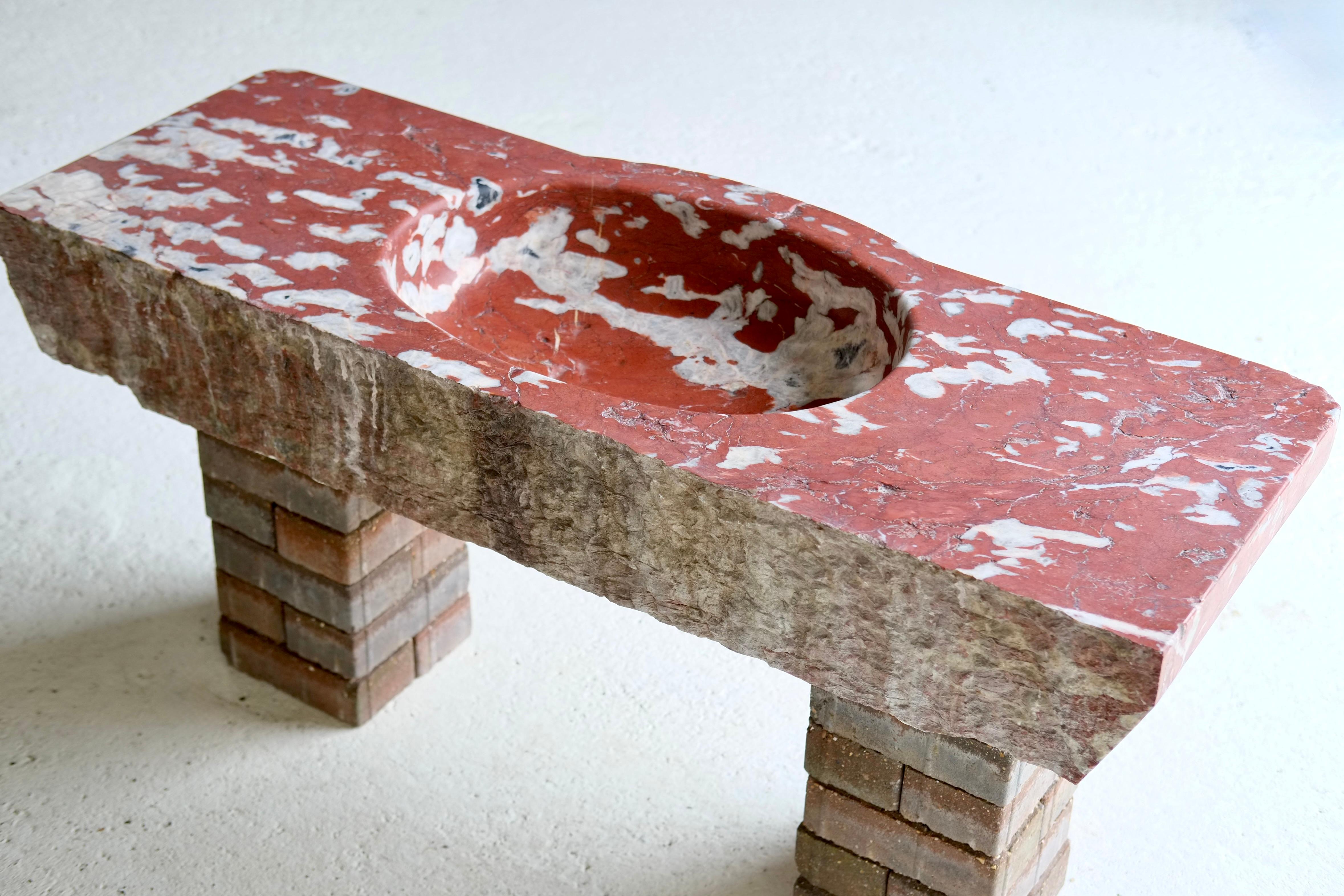 18th Century and Earlier 18th Century French Languedoc Marble Sink For Sale