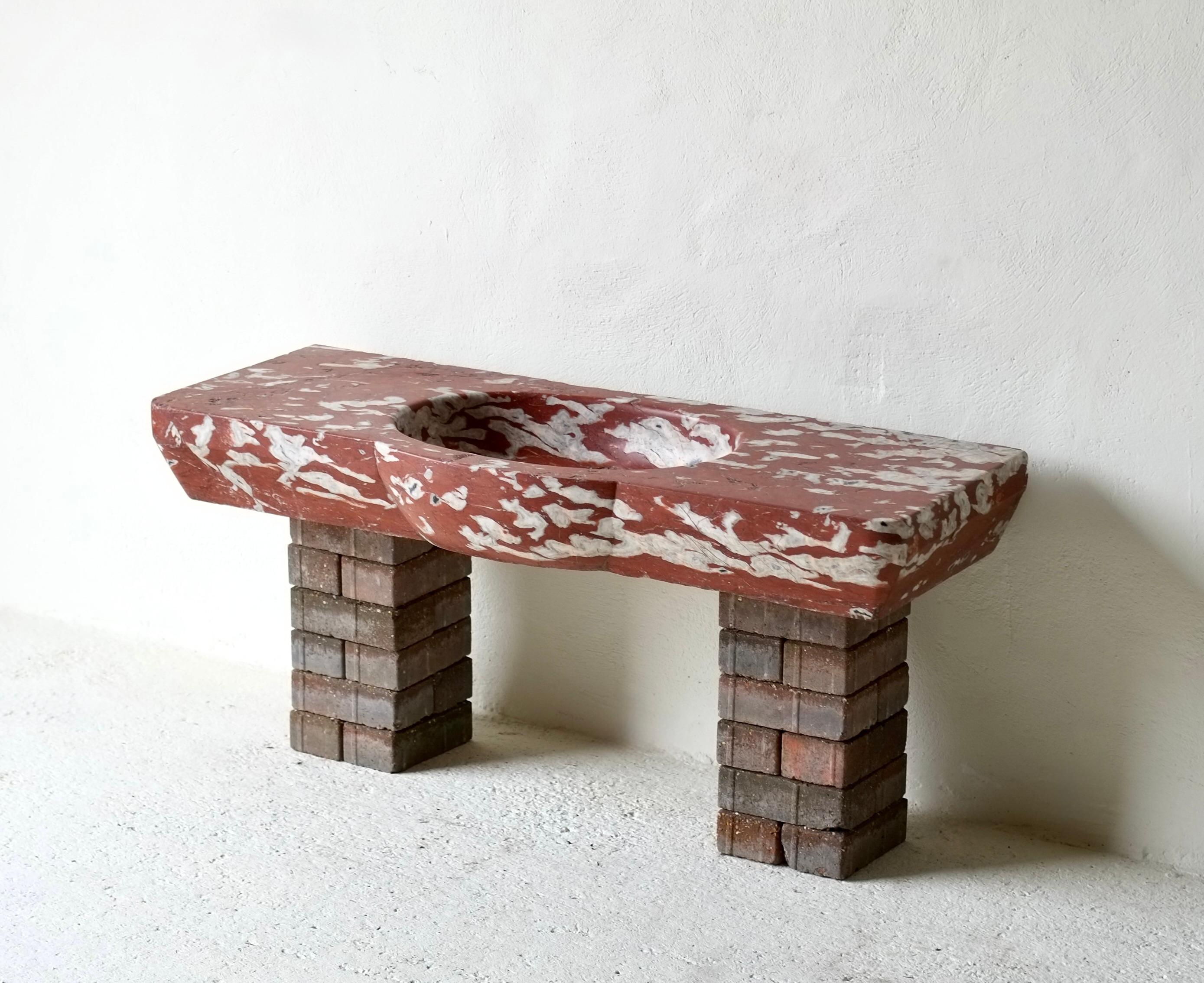 18th Century French Languedoc Marble Sink For Sale 4