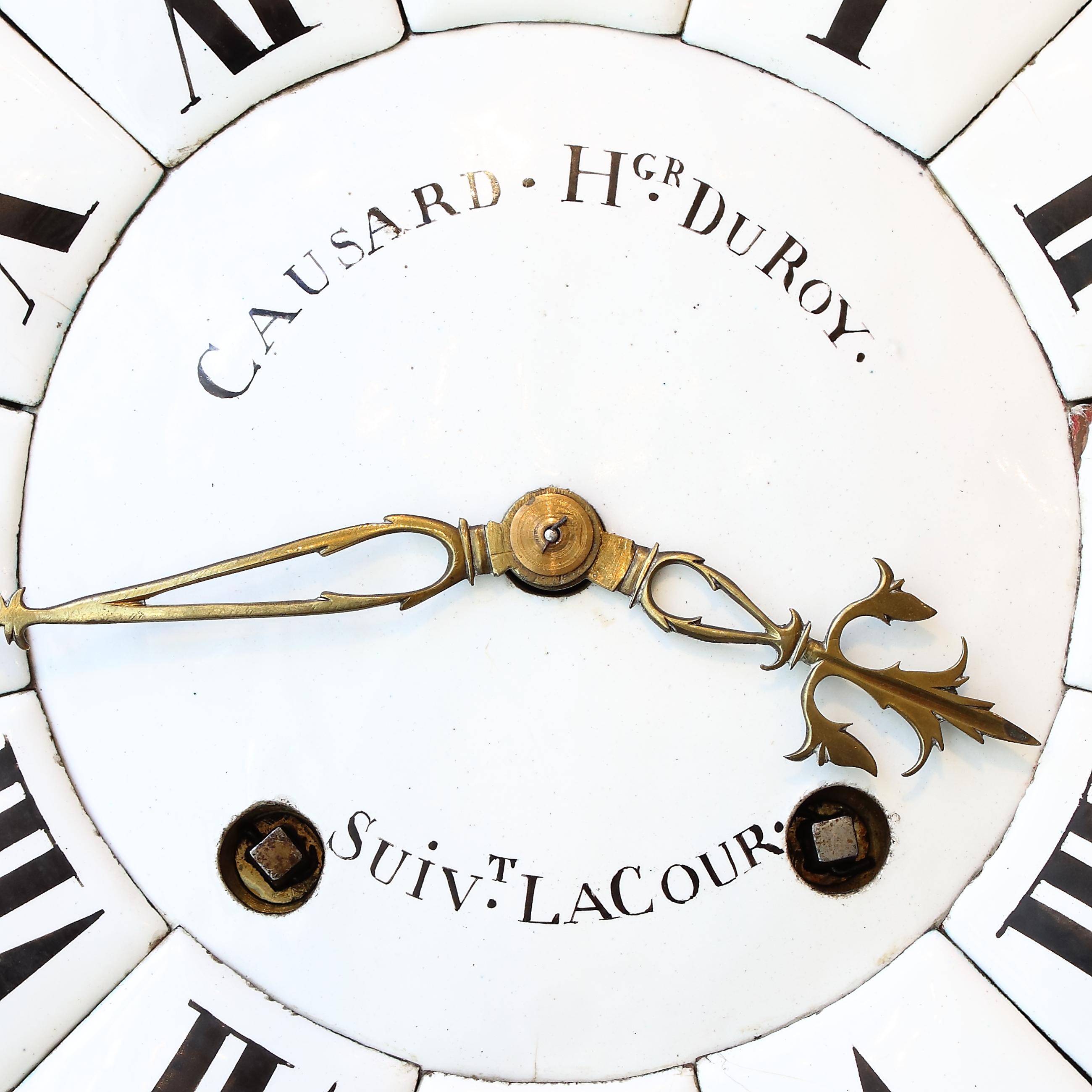 Grande horloge et console de cartel en bronze doré du XVIIIe siècle, de style français Vernis Martin en vente 2