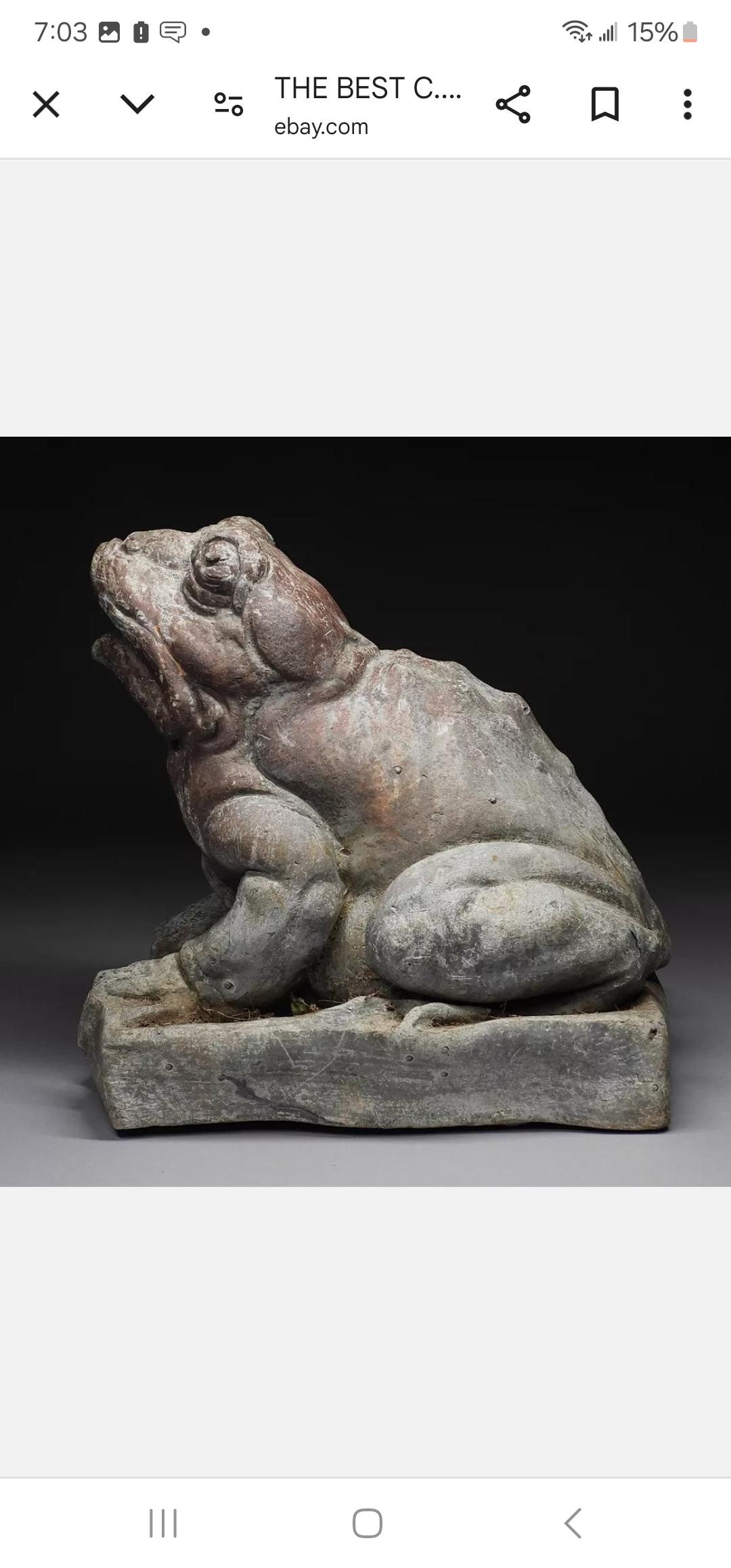 Sapo de jardín de plomo francés del siglo XVIII Grande Francés en venta