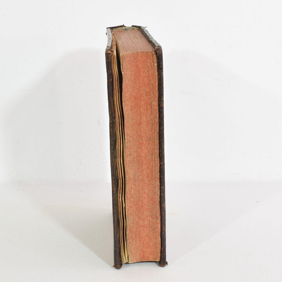 18th Century French Leather Keepsake, Secret Hiding Book 'Box' 6
