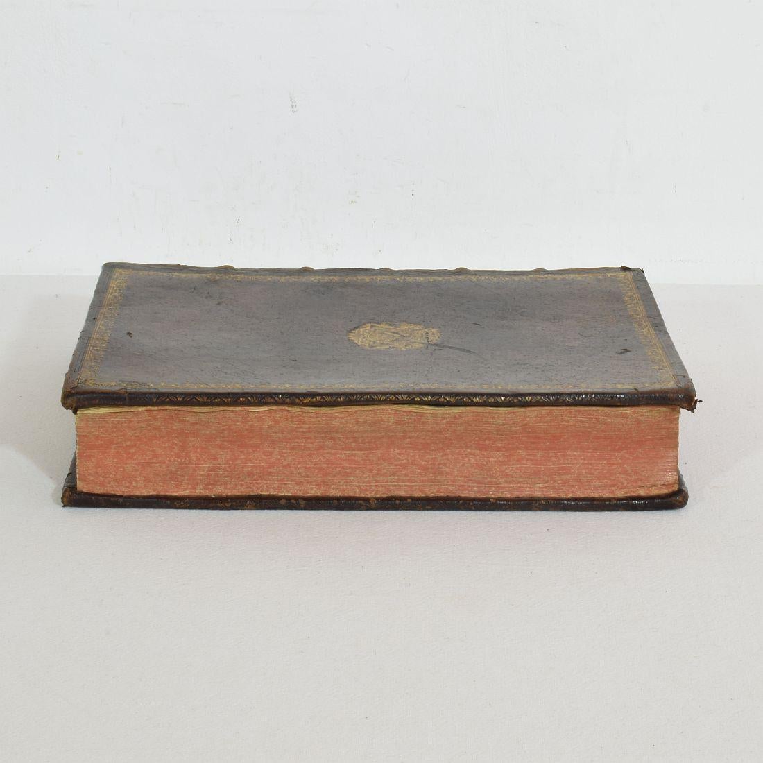 18th Century French Leather Keepsake, Secret Hiding Book 'Box' 10