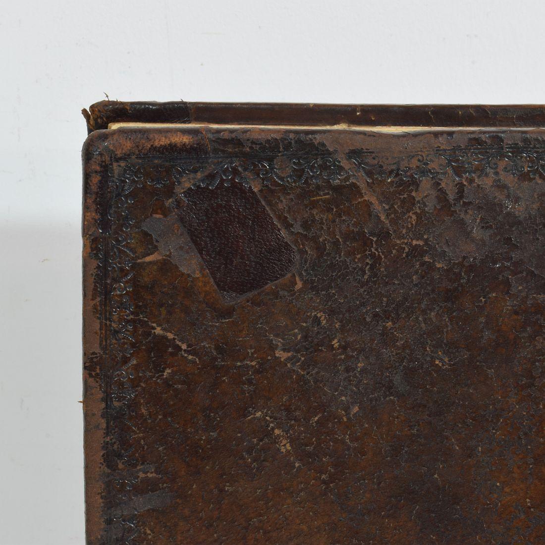 18th Century French Leather Keepsake, Secret Hiding Book 'Box' 12