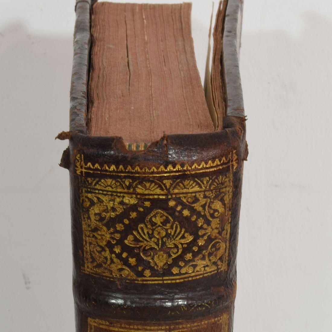 18th Century French Leather Keepsake, Secret Hiding Book 'Box' 13