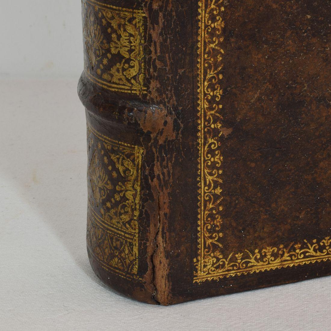 18th Century French Leather Keepsake, Secret Hiding Book 'Box' 14