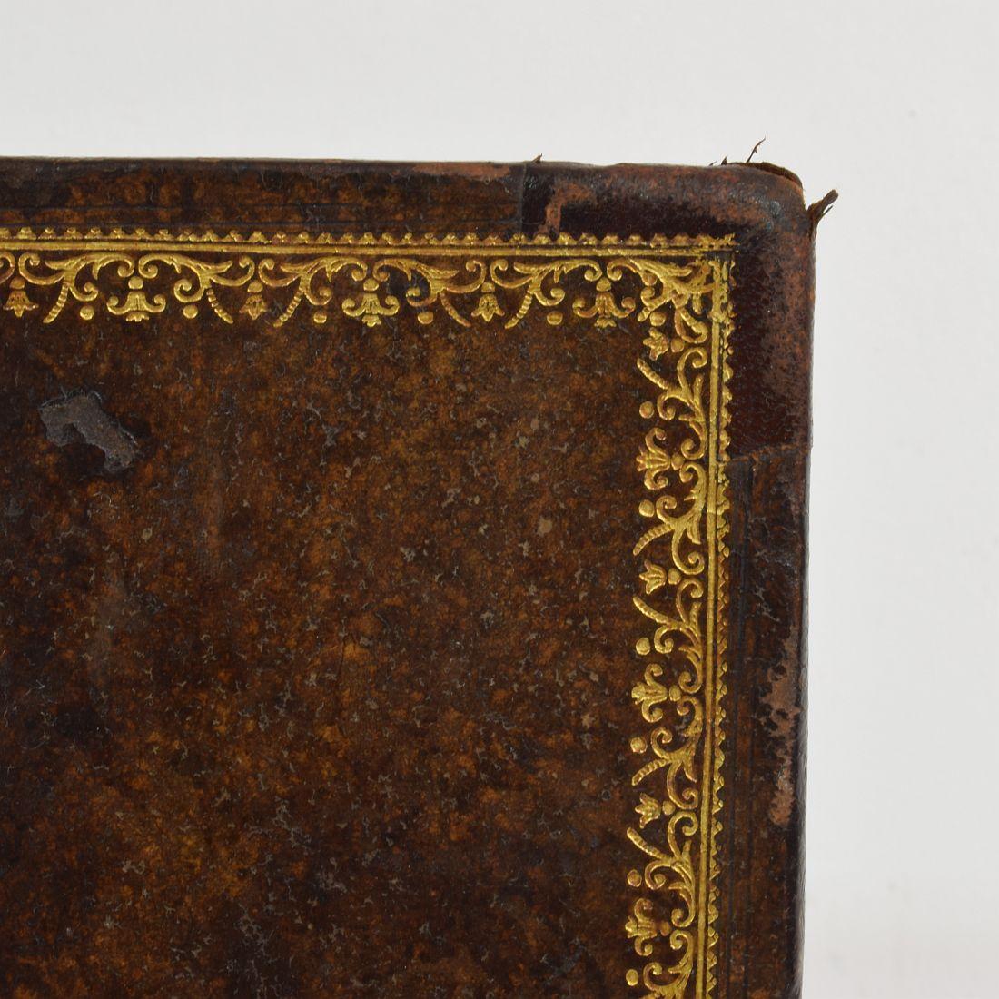 18th Century French Leather Keepsake, Secret Hiding Book 'Box' 15