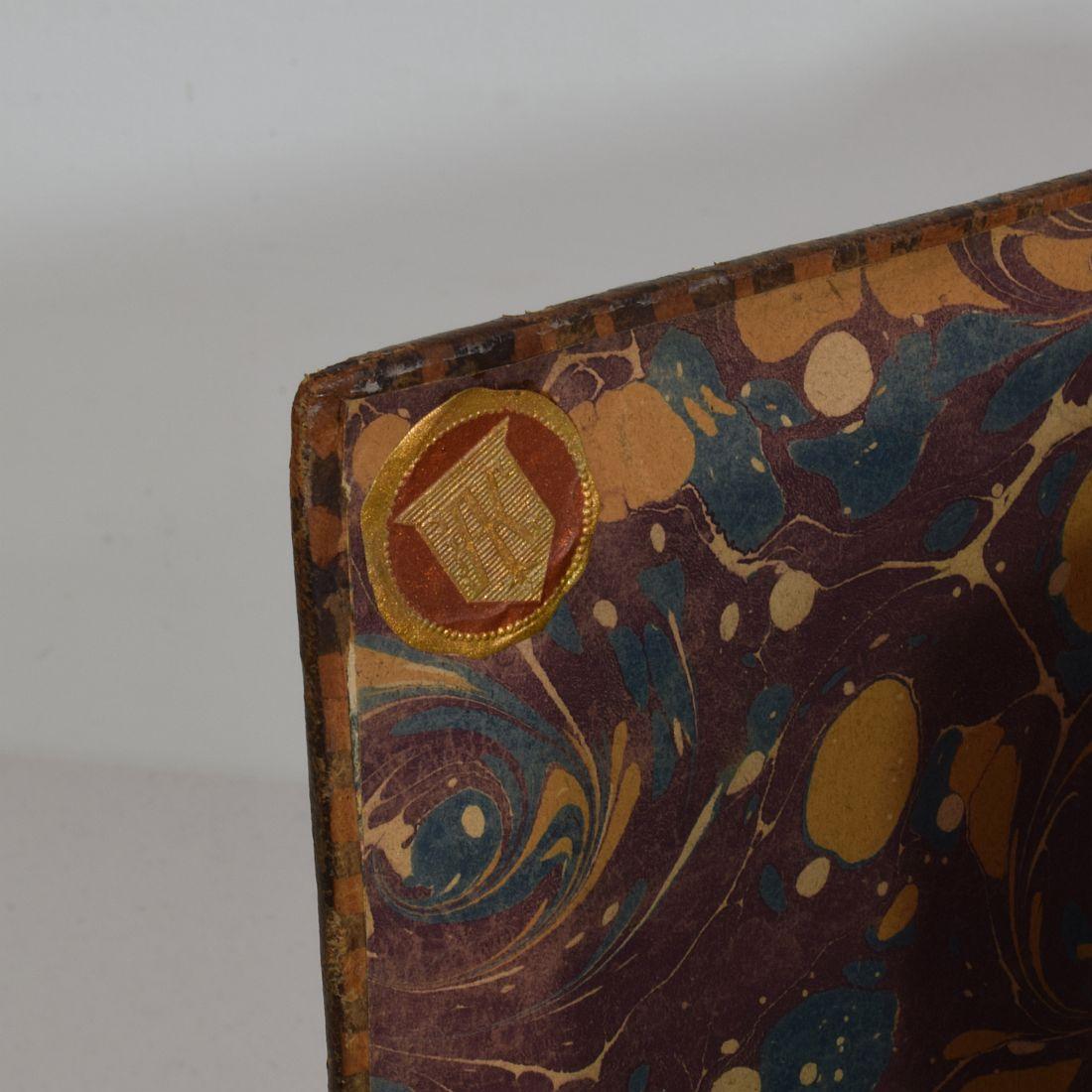 18th Century French Leather Keepsake, Secret Hiding Book 'Box' 4