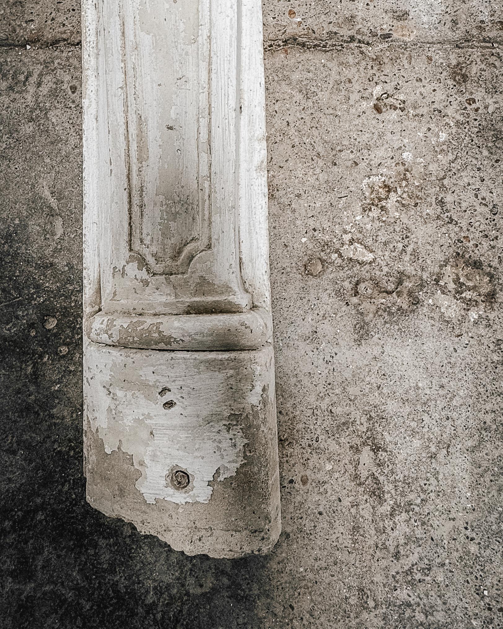 18th Century French Limestone Fireplace Mantel with Shell Detail 5